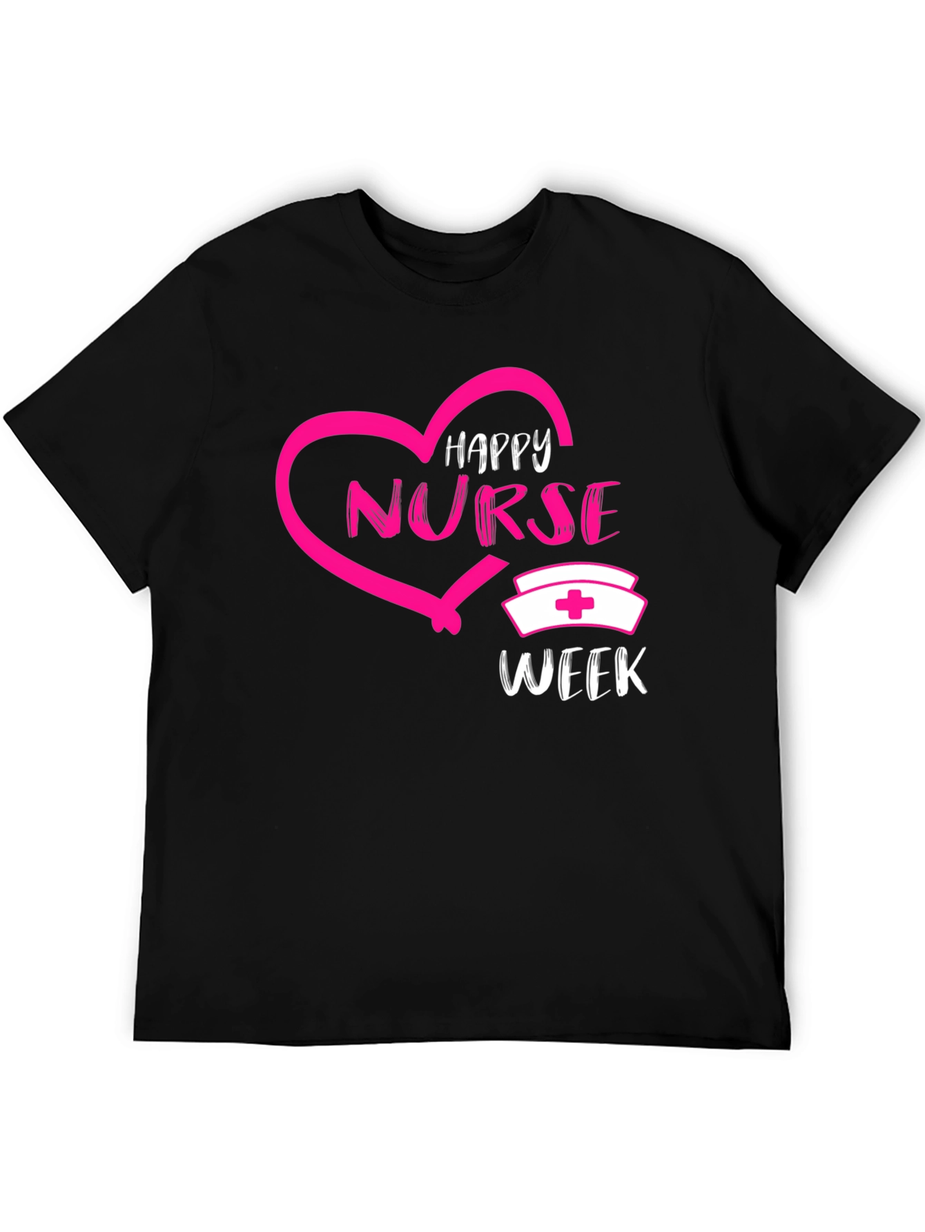Happy Nurse Week Graphic Tee - Black