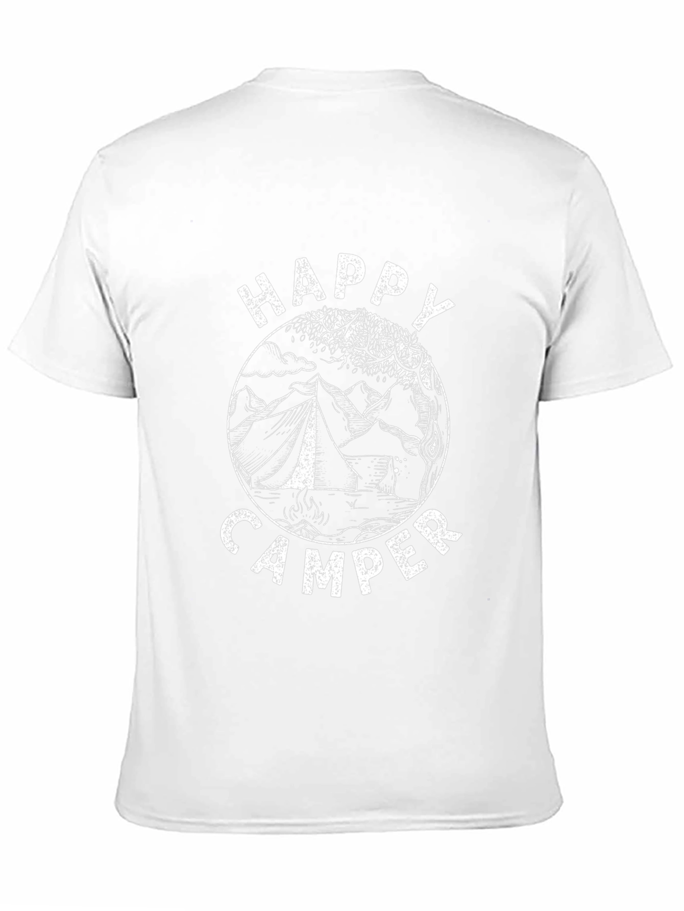 Happy Camper Graphic Tee - Outdoor Adventure Shirt