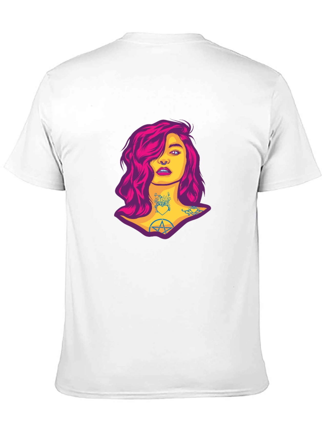 Edgy Woman Graphic Tee - Black