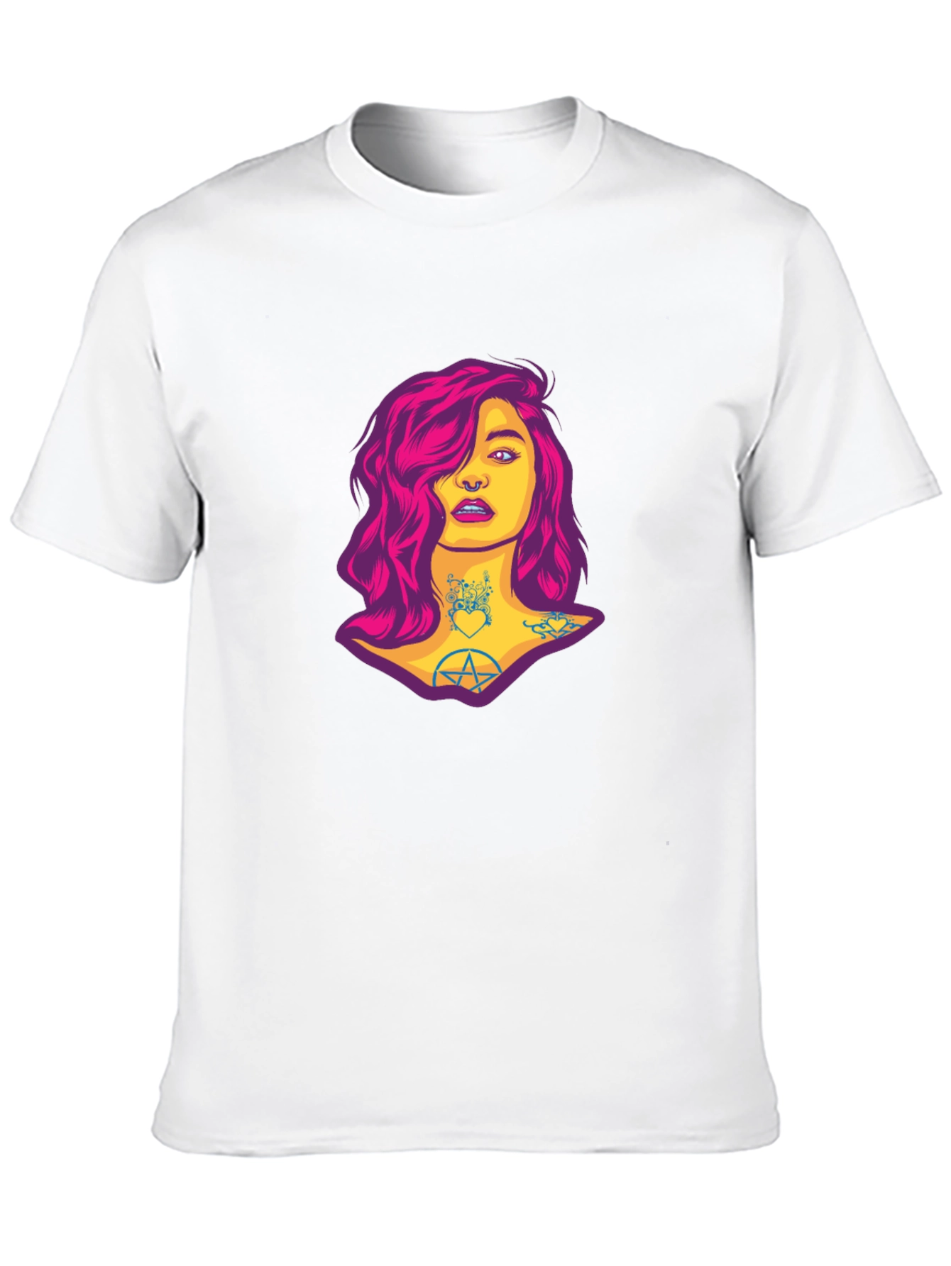 Edgy Woman Graphic Tee - Black