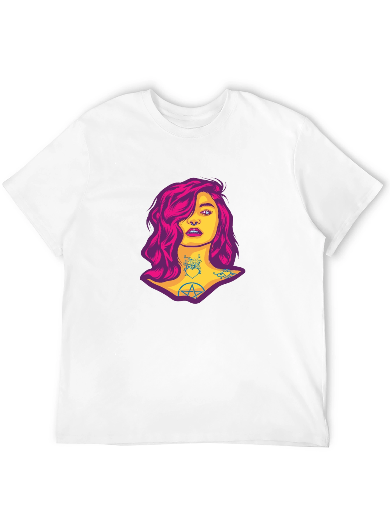 Edgy Woman Graphic Tee - Black