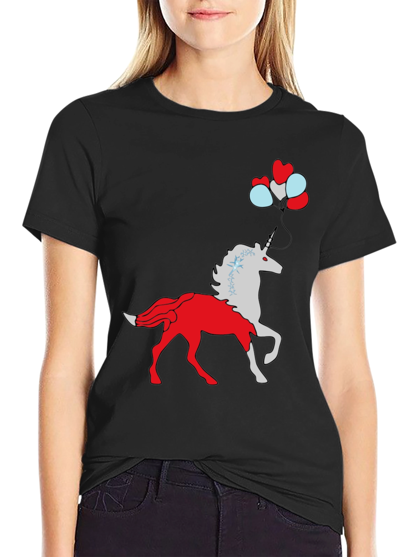 Unicorn Balloon Graphic Tee