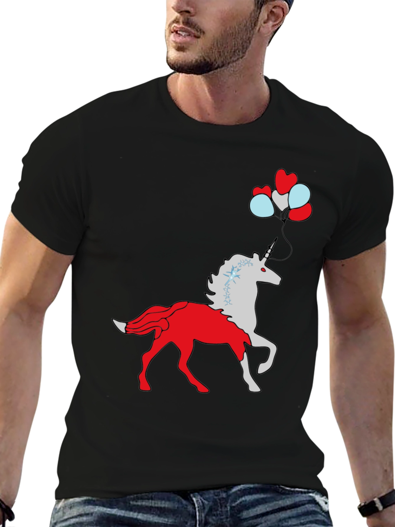 Unicorn Balloon Graphic Tee