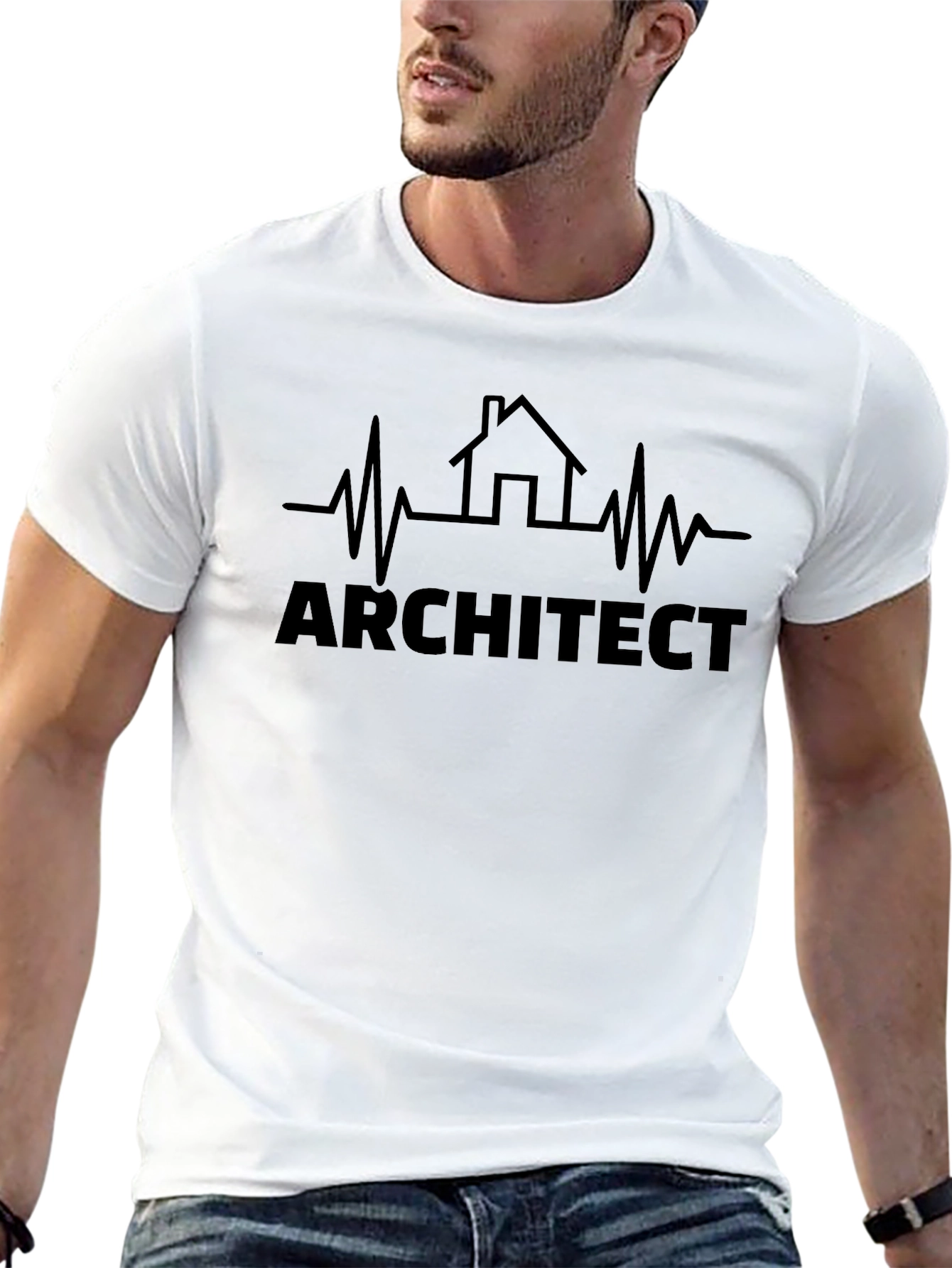 Architect Heartbeat T-Shirt - Building Design Tee