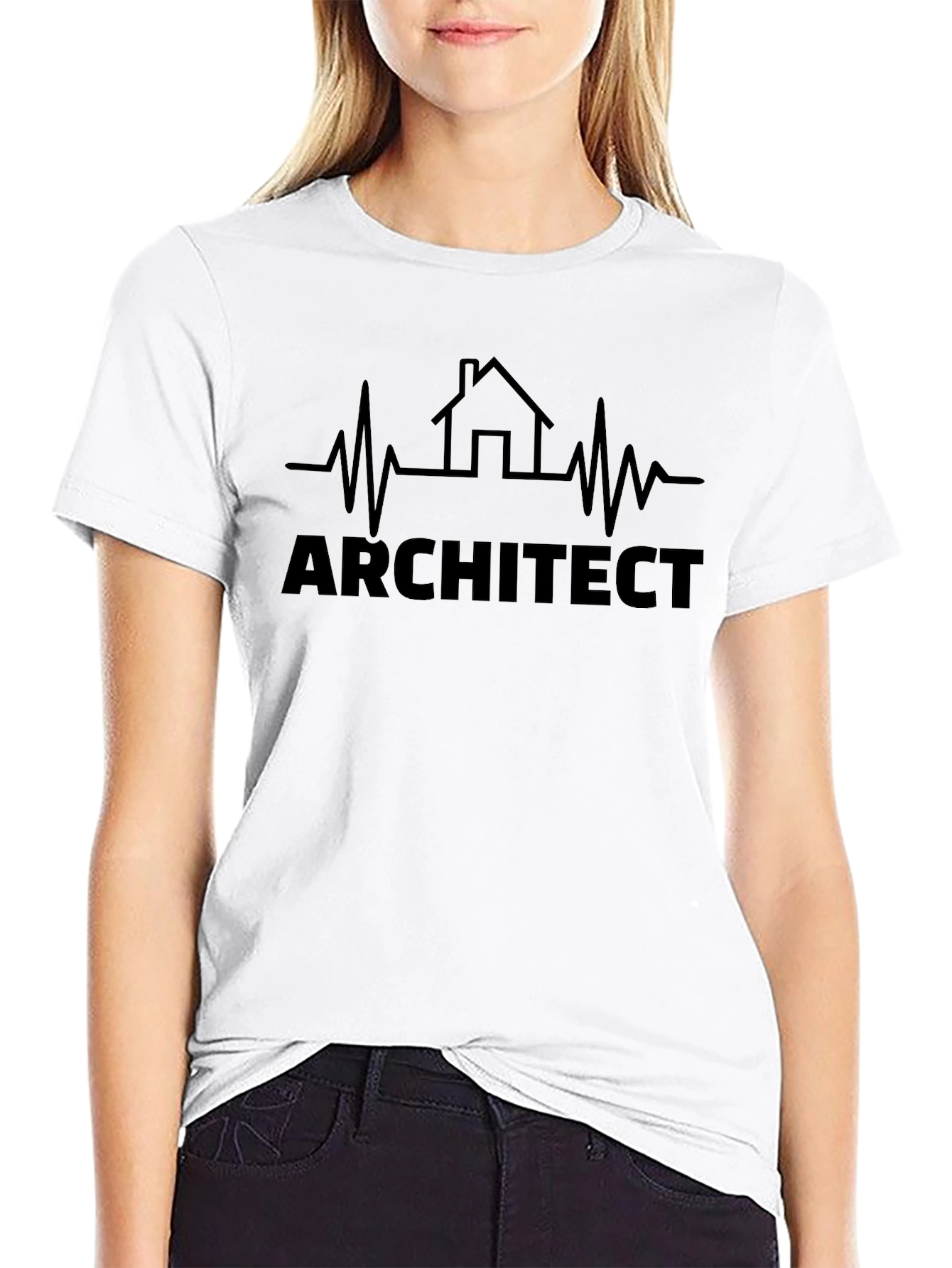 Architect Heartbeat T-Shirt - Building Design Tee