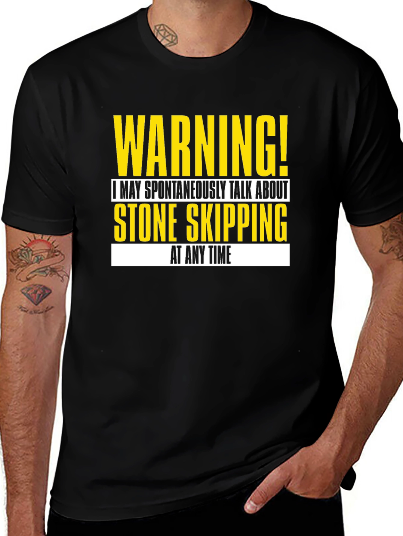 Warning! Stone Skipping T-Shirt