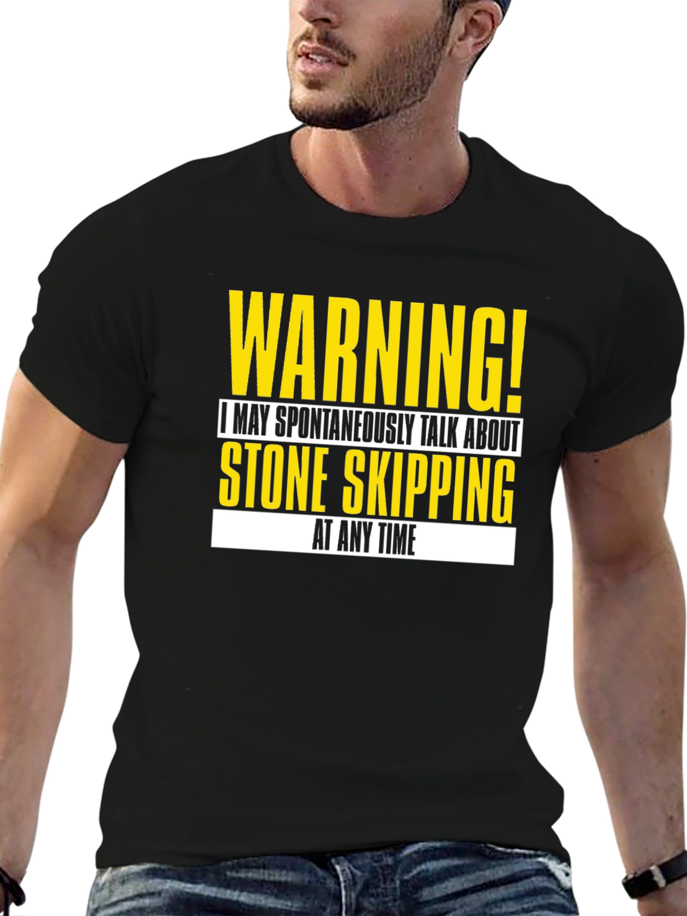 Warning! Stone Skipping T-Shirt