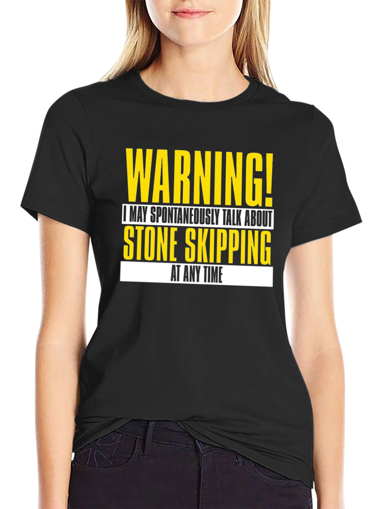 Warning! Stone Skipping T-Shirt