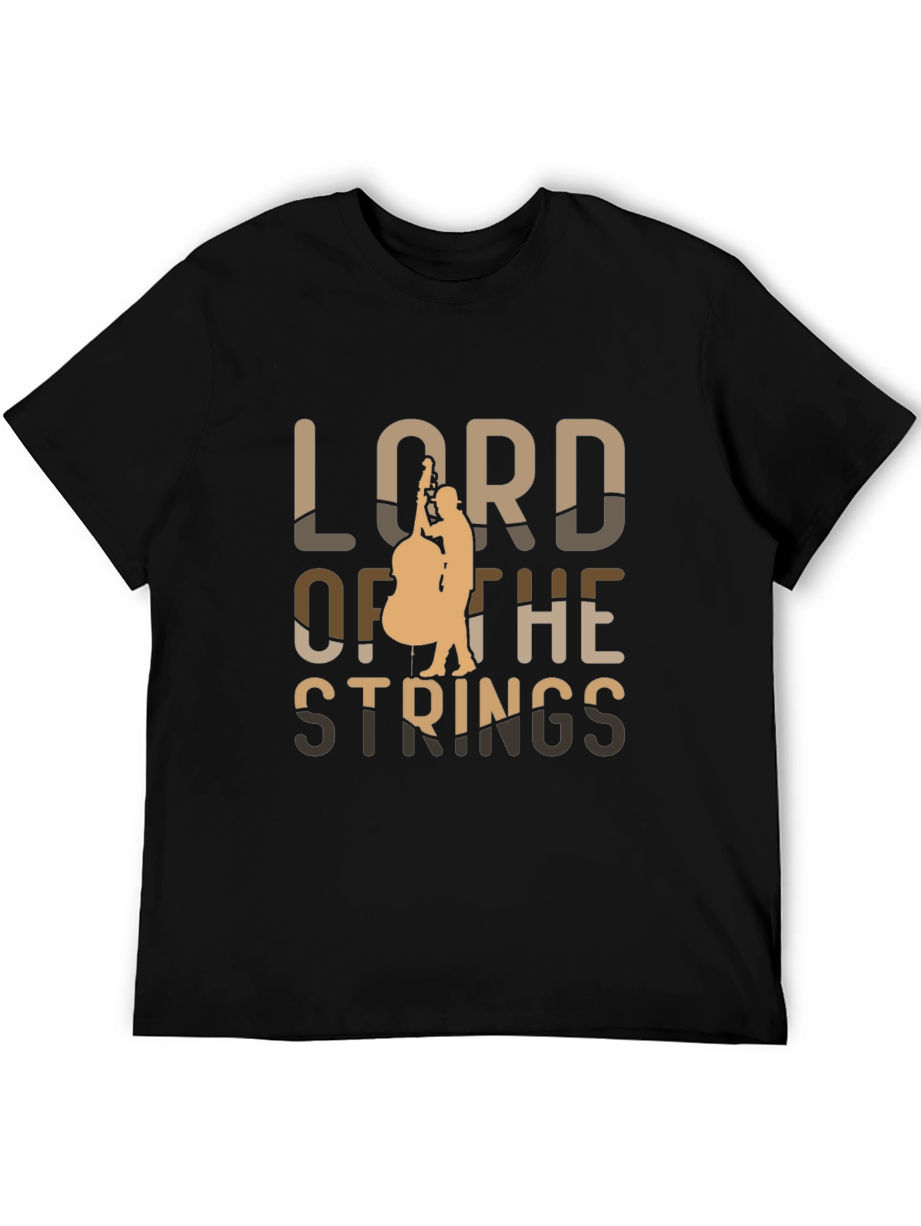 Lord of the Strings Black Graphic Tee
