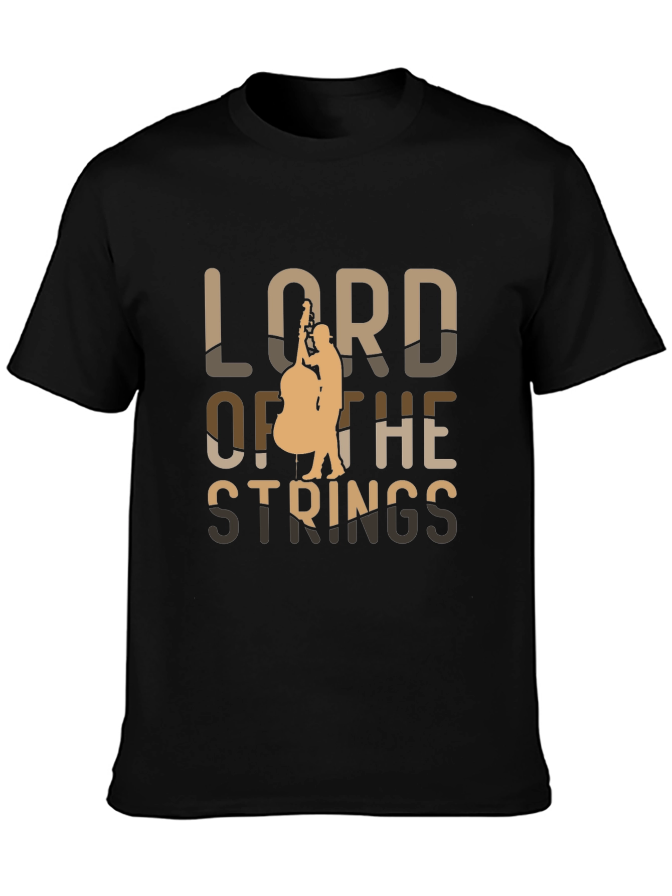 Lord of the Strings Black Graphic Tee