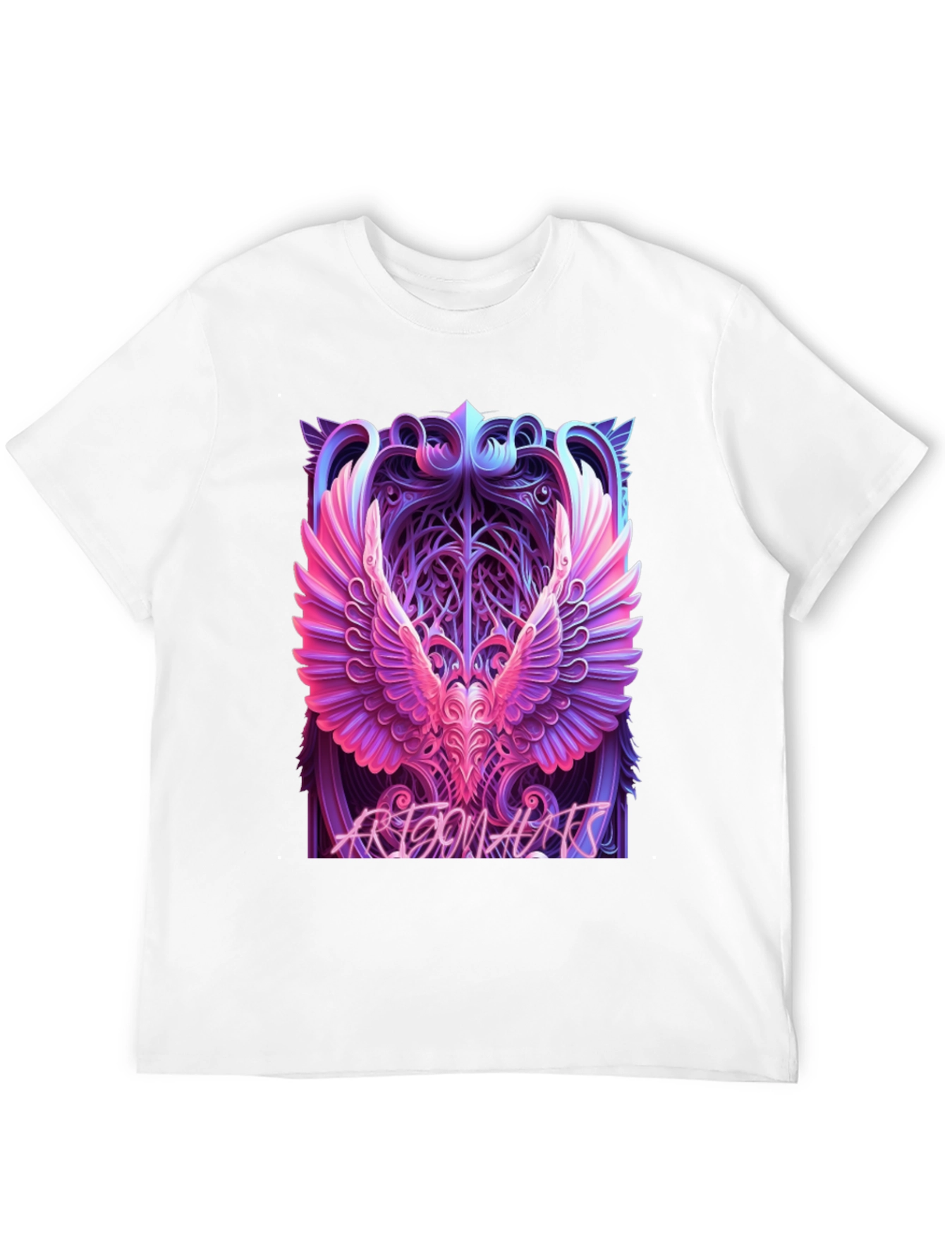 Phoenix Wings Graphic Black T-Shirt