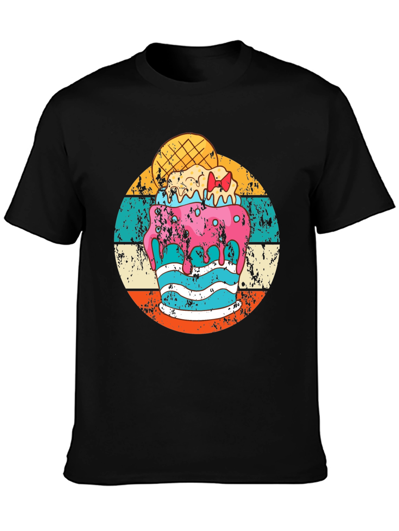Retro Ice Cream Graphic Tee - Fun Summer Style