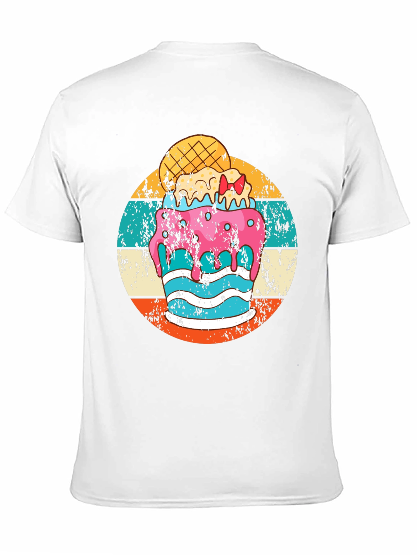 Retro Ice Cream Graphic Tee - Fun Summer Style