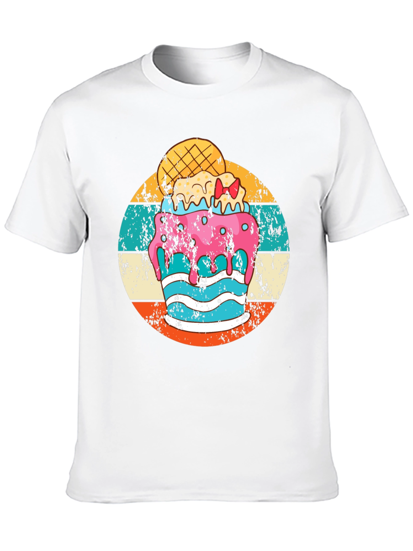 Retro Ice Cream Graphic Tee - Fun Summer Style