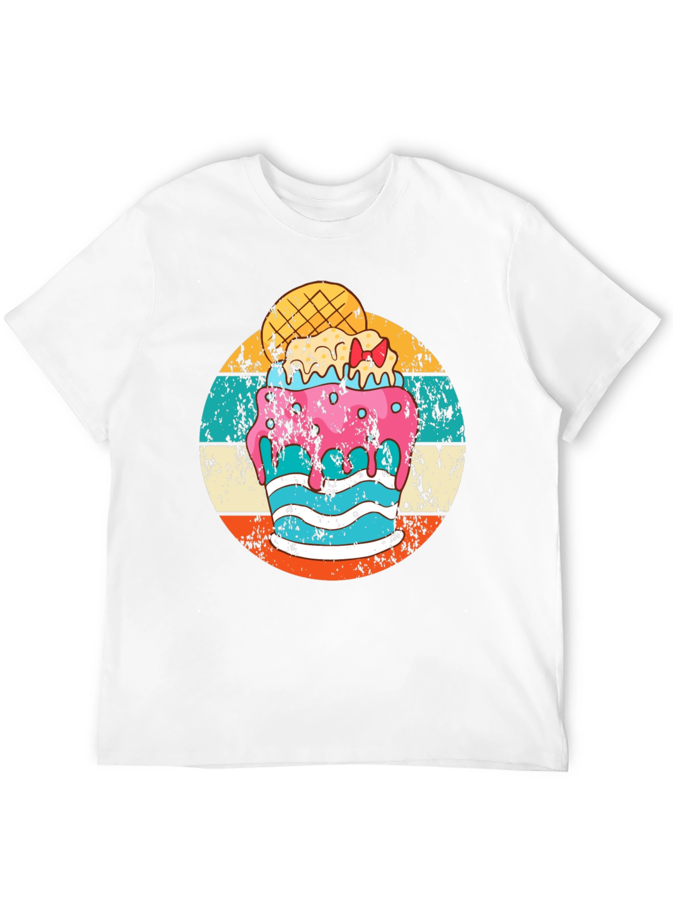 Retro Ice Cream Graphic Tee - Fun Summer Style