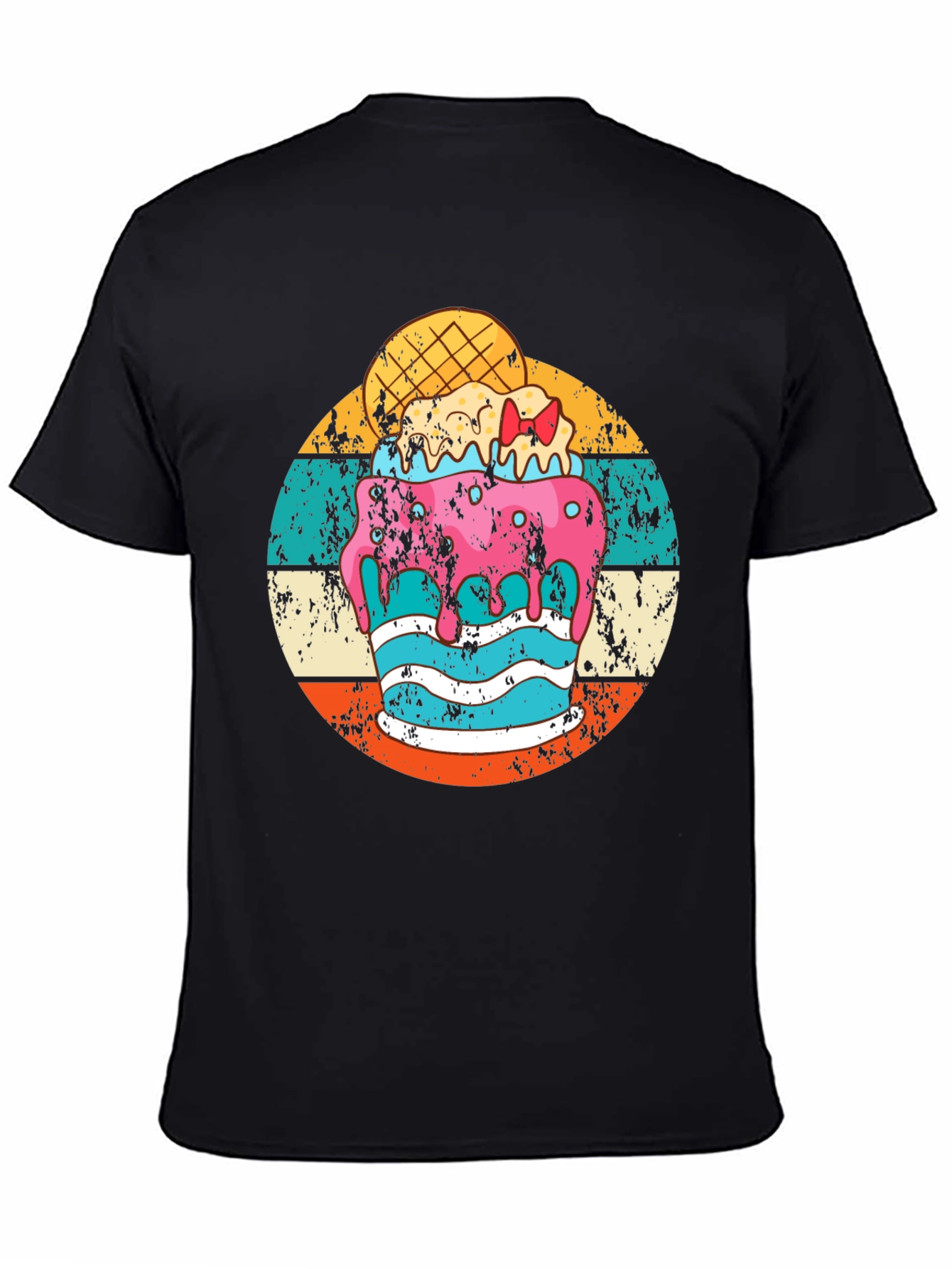 Retro Ice Cream Graphic Tee - Fun Summer Style