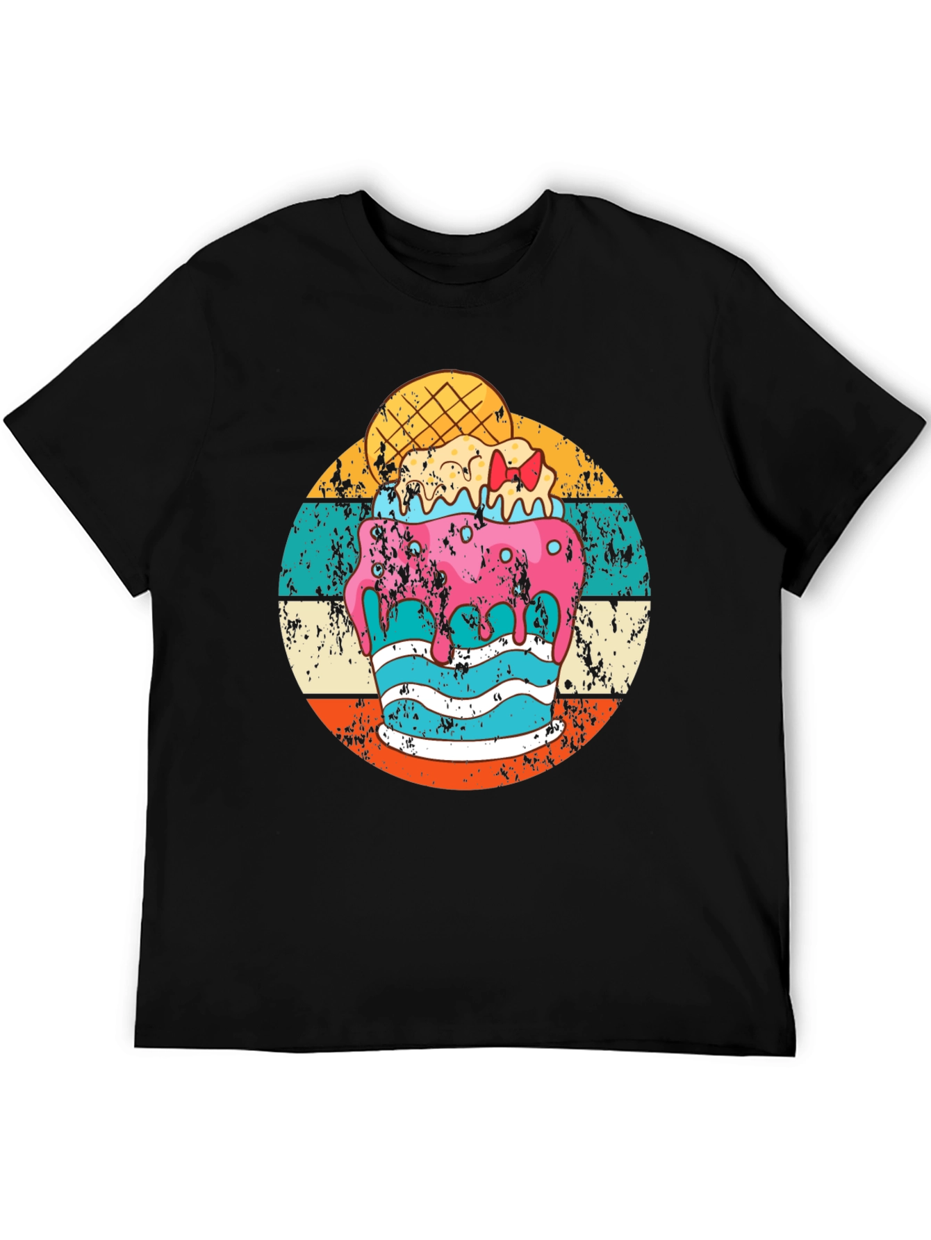 Retro Ice Cream Graphic Tee - Fun Summer Style