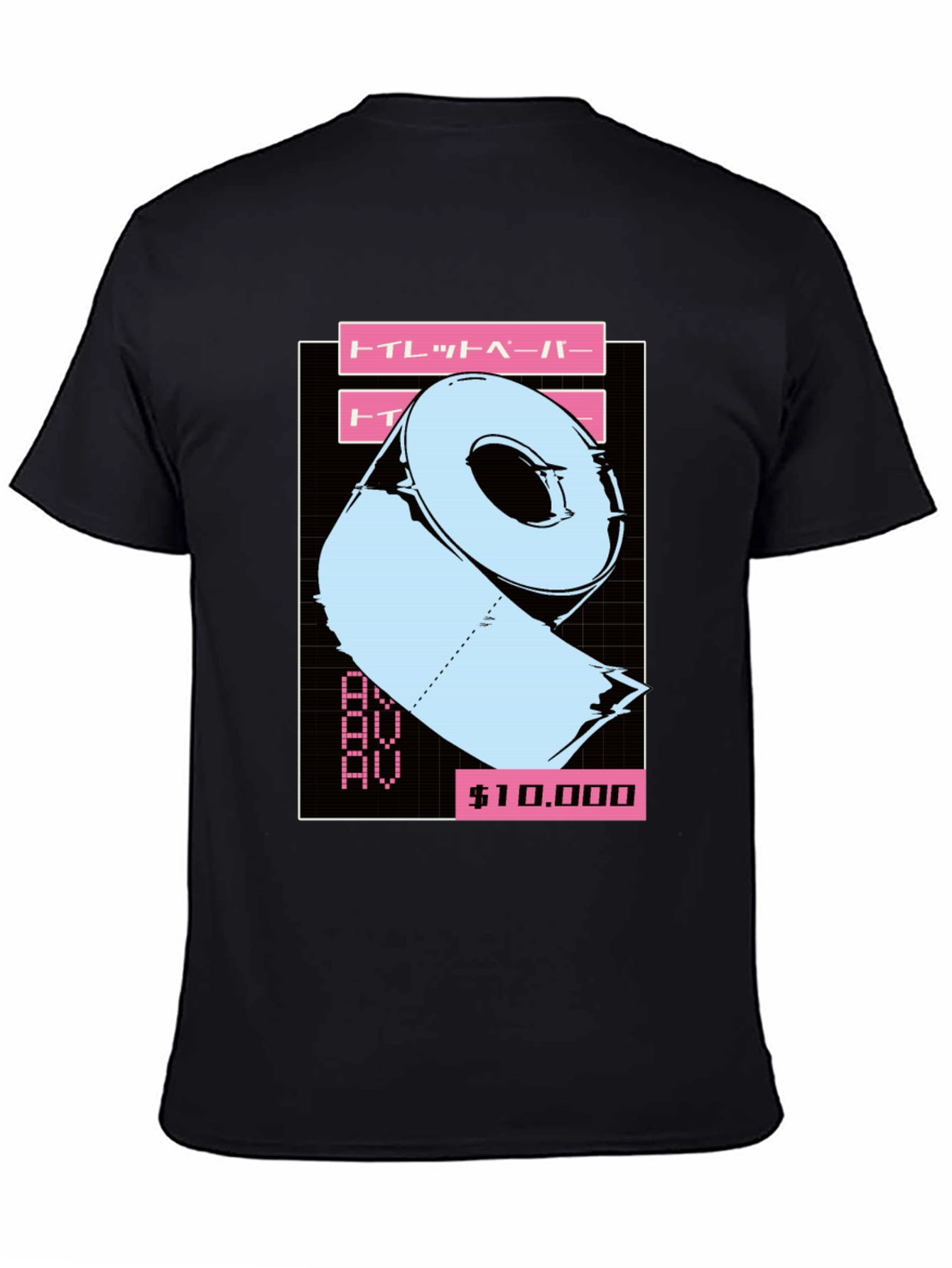Toilet Paper Vaporwave Style Graphic T-Shirt