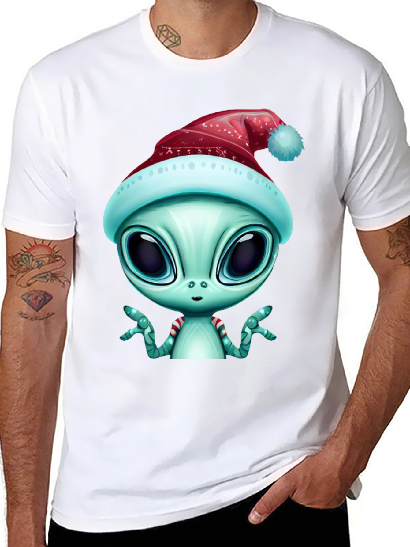 Alien Christmas T-Shirt - Holiday Extraterrestrial Style