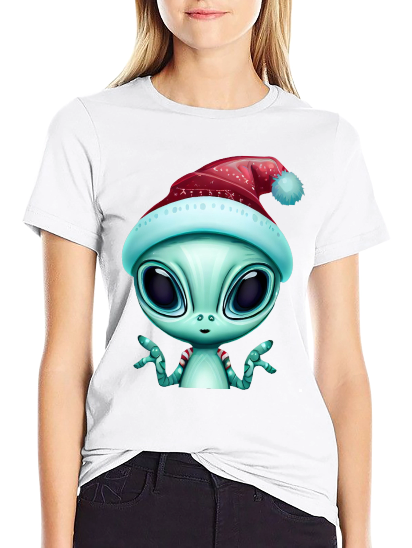 Alien Christmas T-Shirt - Holiday Extraterrestrial Style