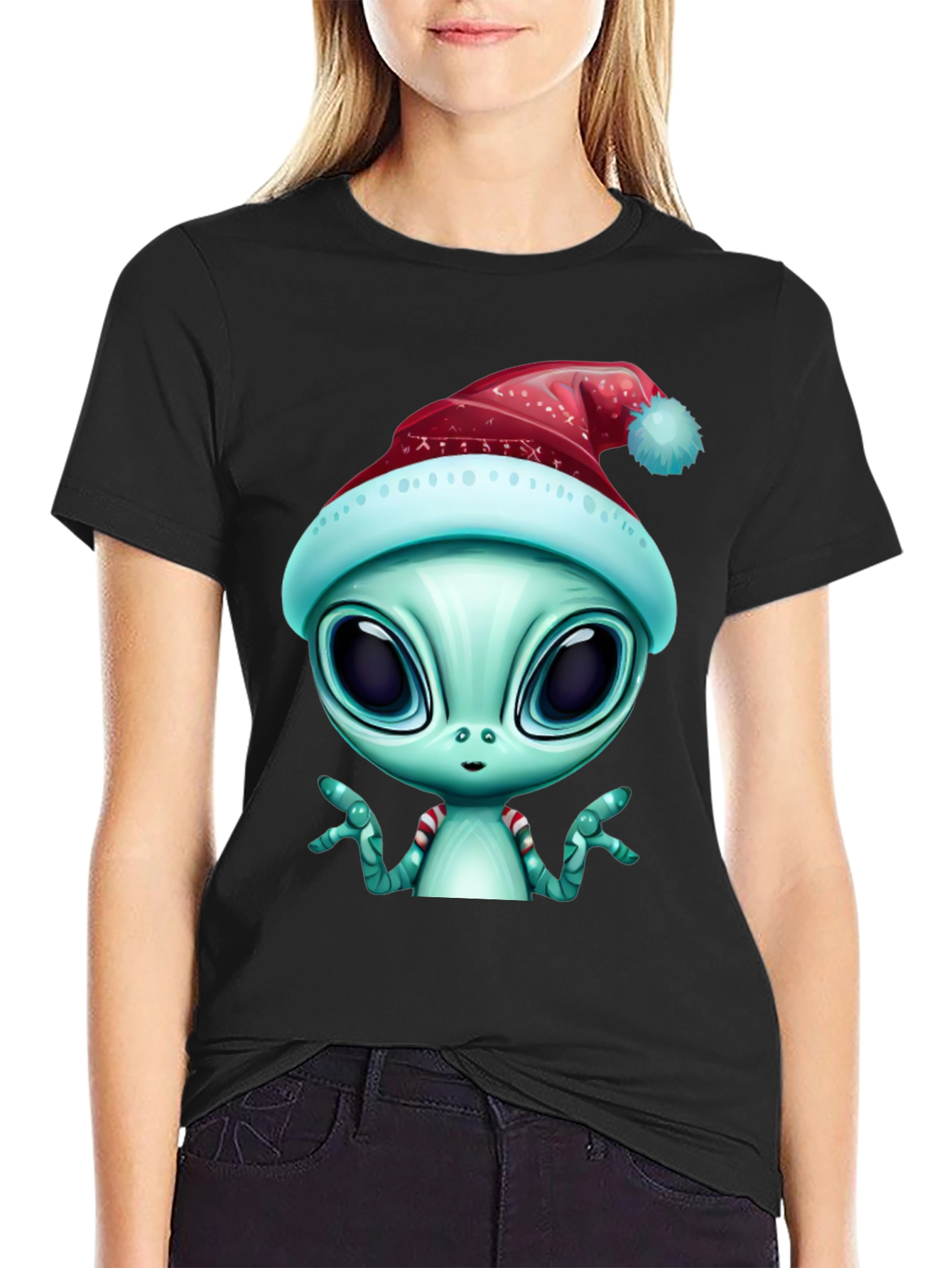 Alien Christmas T-Shirt - Holiday Extraterrestrial Style
