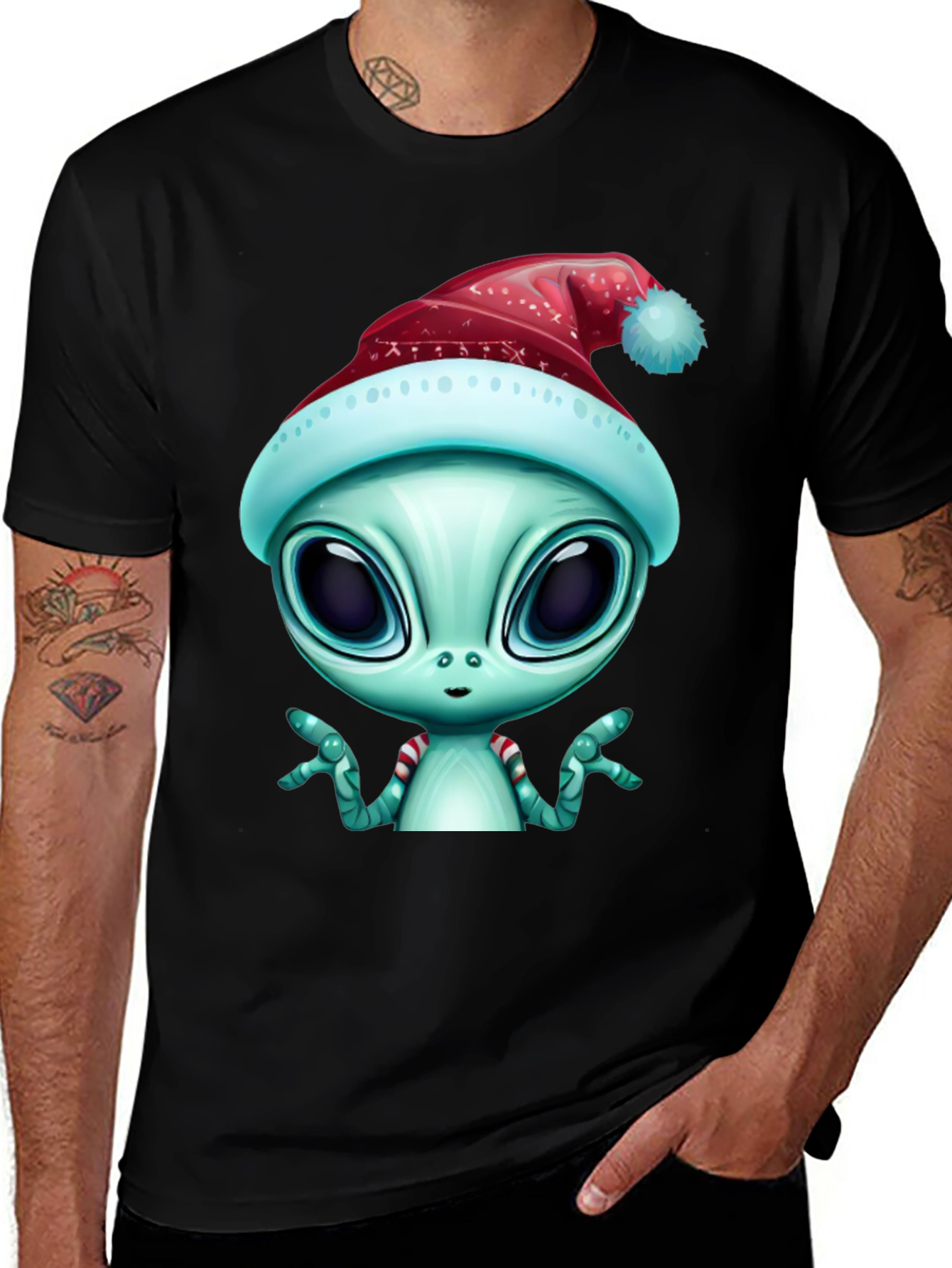 Alien Christmas T-Shirt - Holiday Extraterrestrial Style