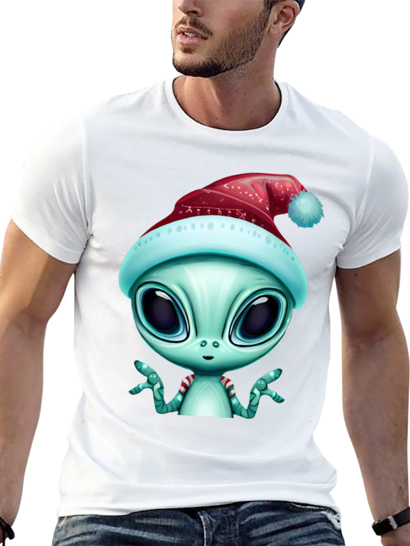 Alien Christmas T-Shirt - Holiday Extraterrestrial Style