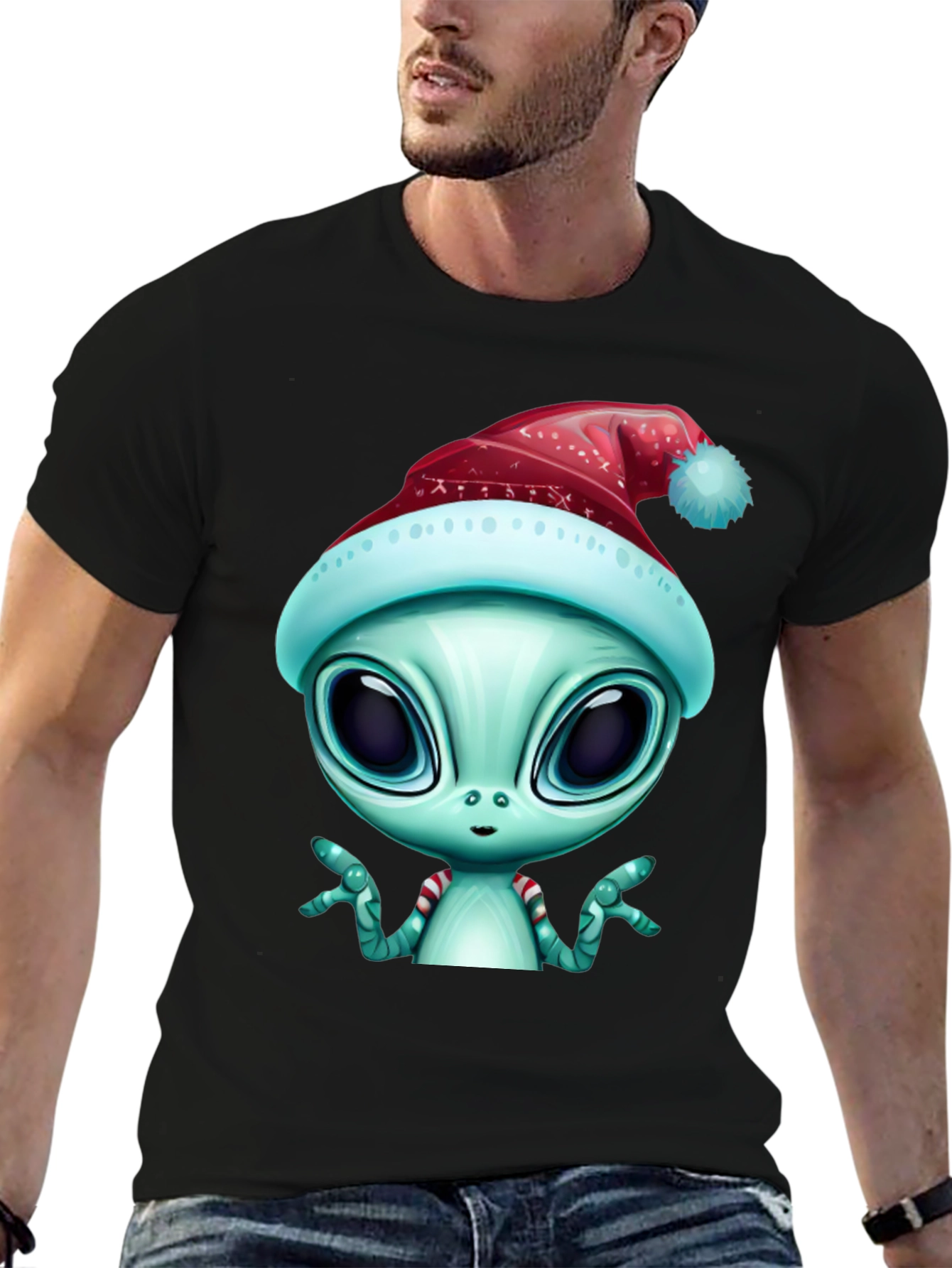 Alien Christmas T-Shirt - Holiday Extraterrestrial Style