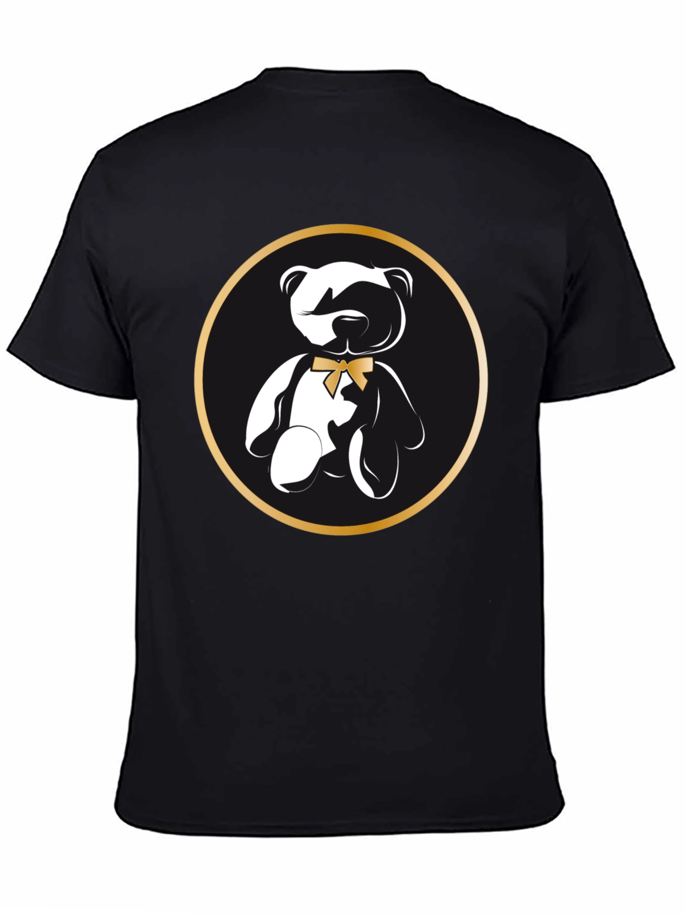 Teddy Bear Graphic T-Shirt - Stylish Black Tee