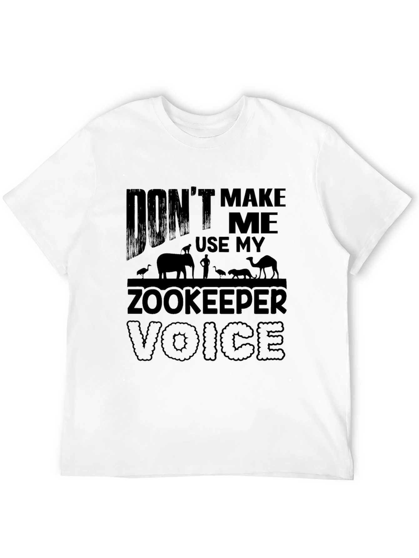 Zookeeper Voice T-Shirt - Black Graphic Tee