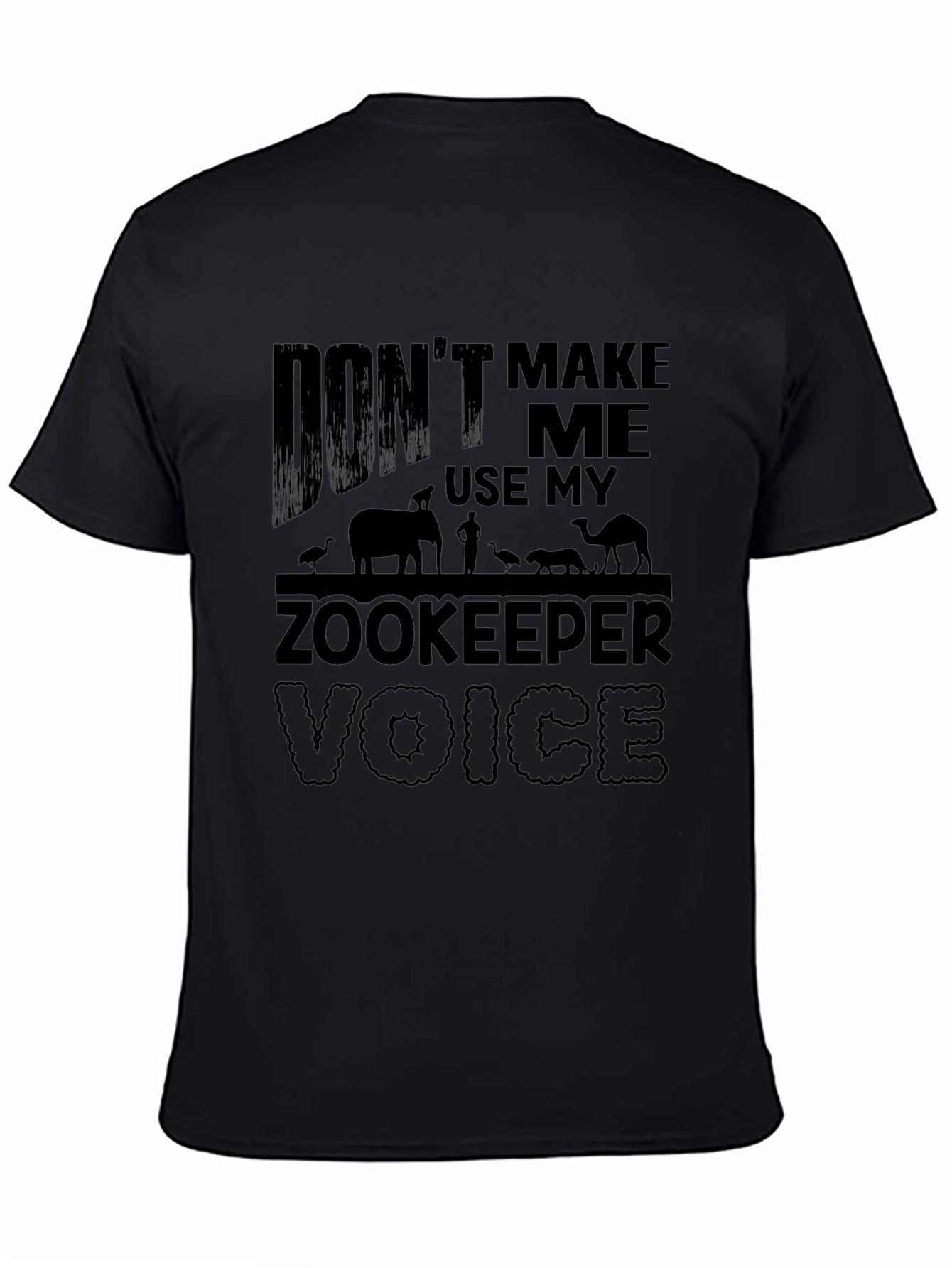 Zookeeper Voice T-Shirt - Black Graphic Tee