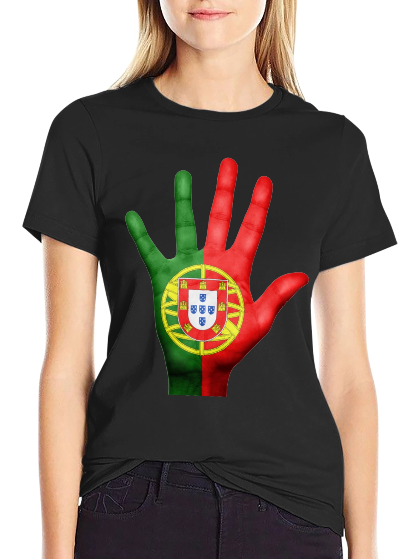 Portugal Flag Hand T-Shirt