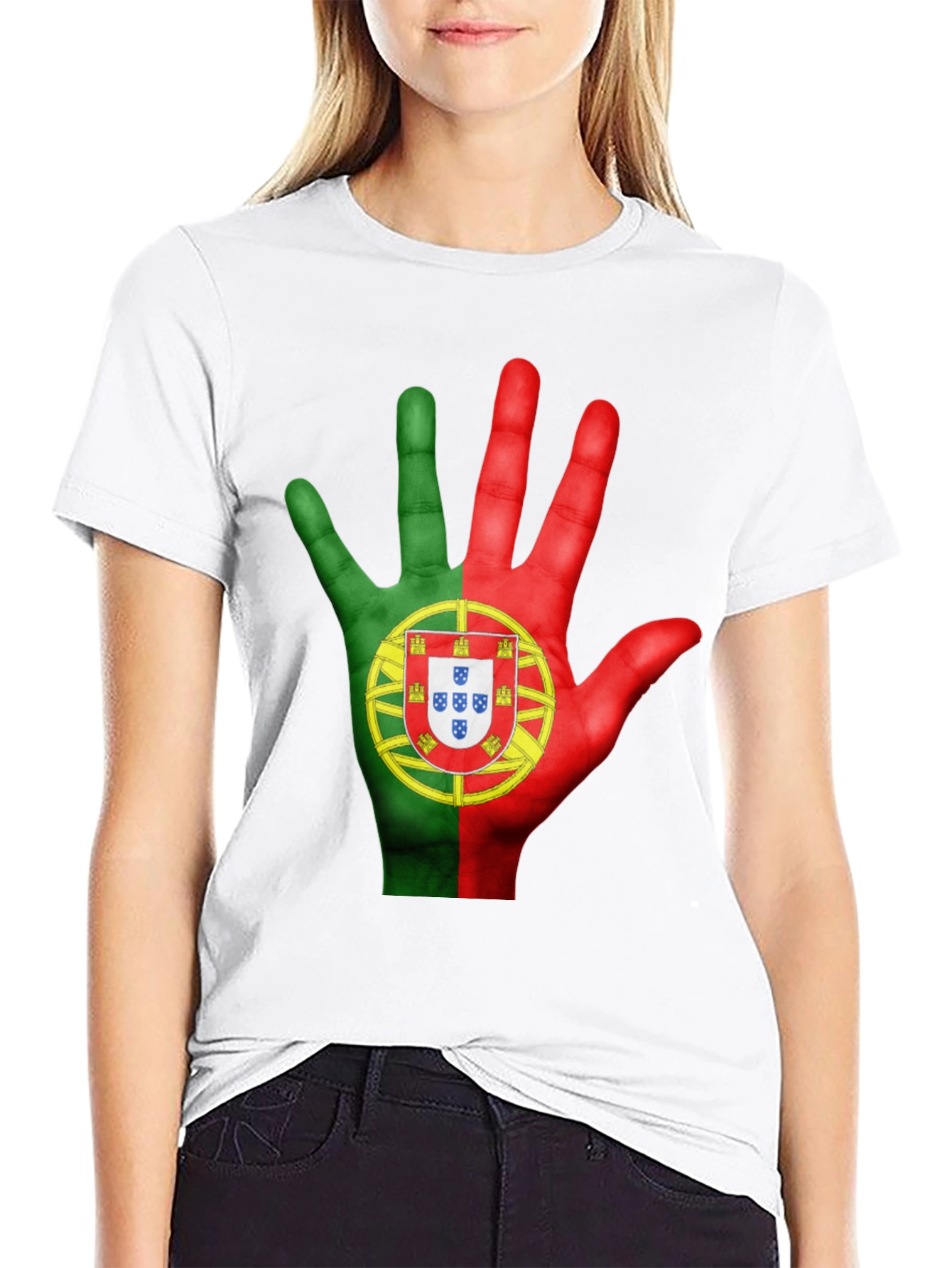 Portugal Flag Hand T-Shirt