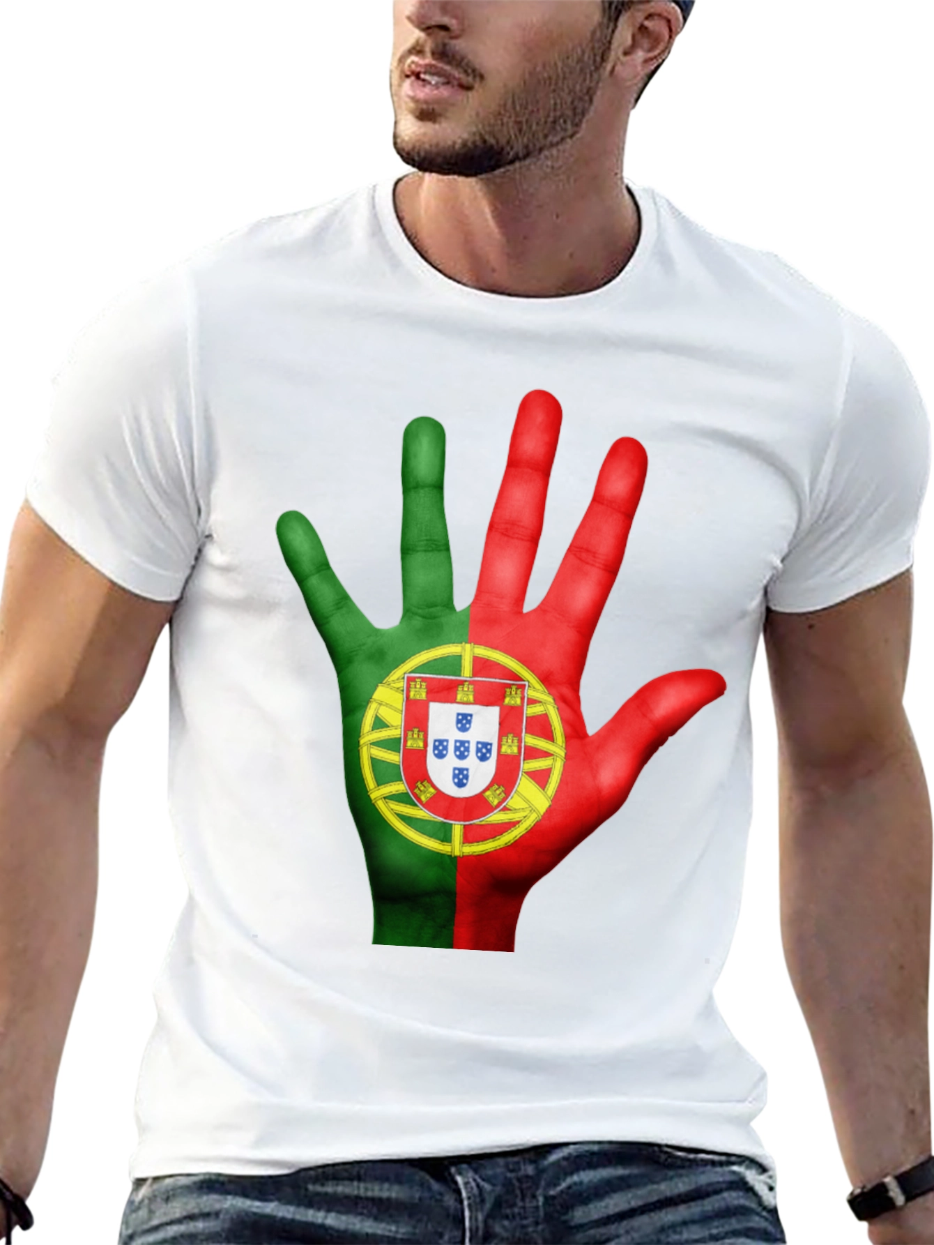 Portugal Flag Hand T-Shirt