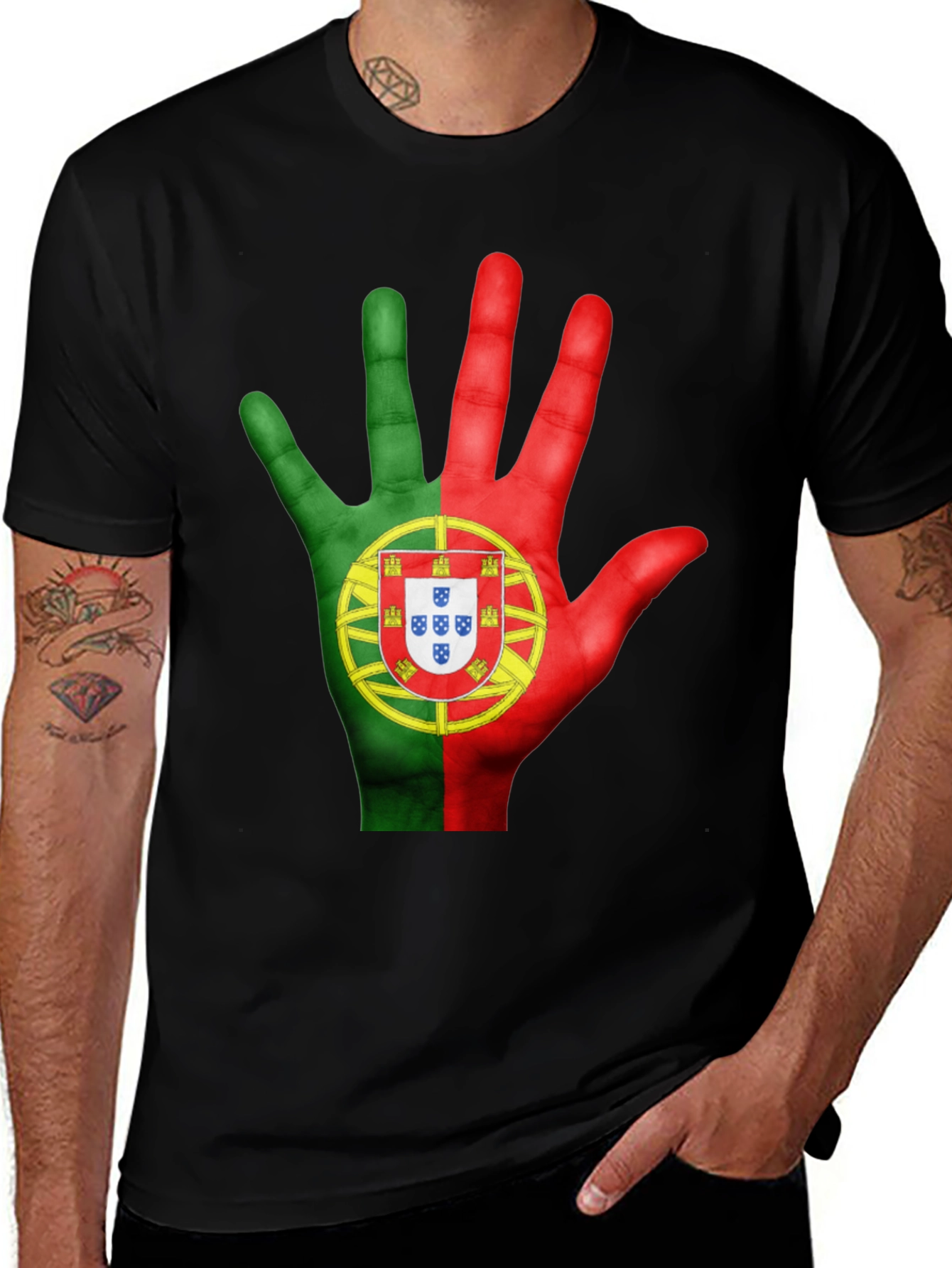 Portugal Flag Hand T-Shirt
