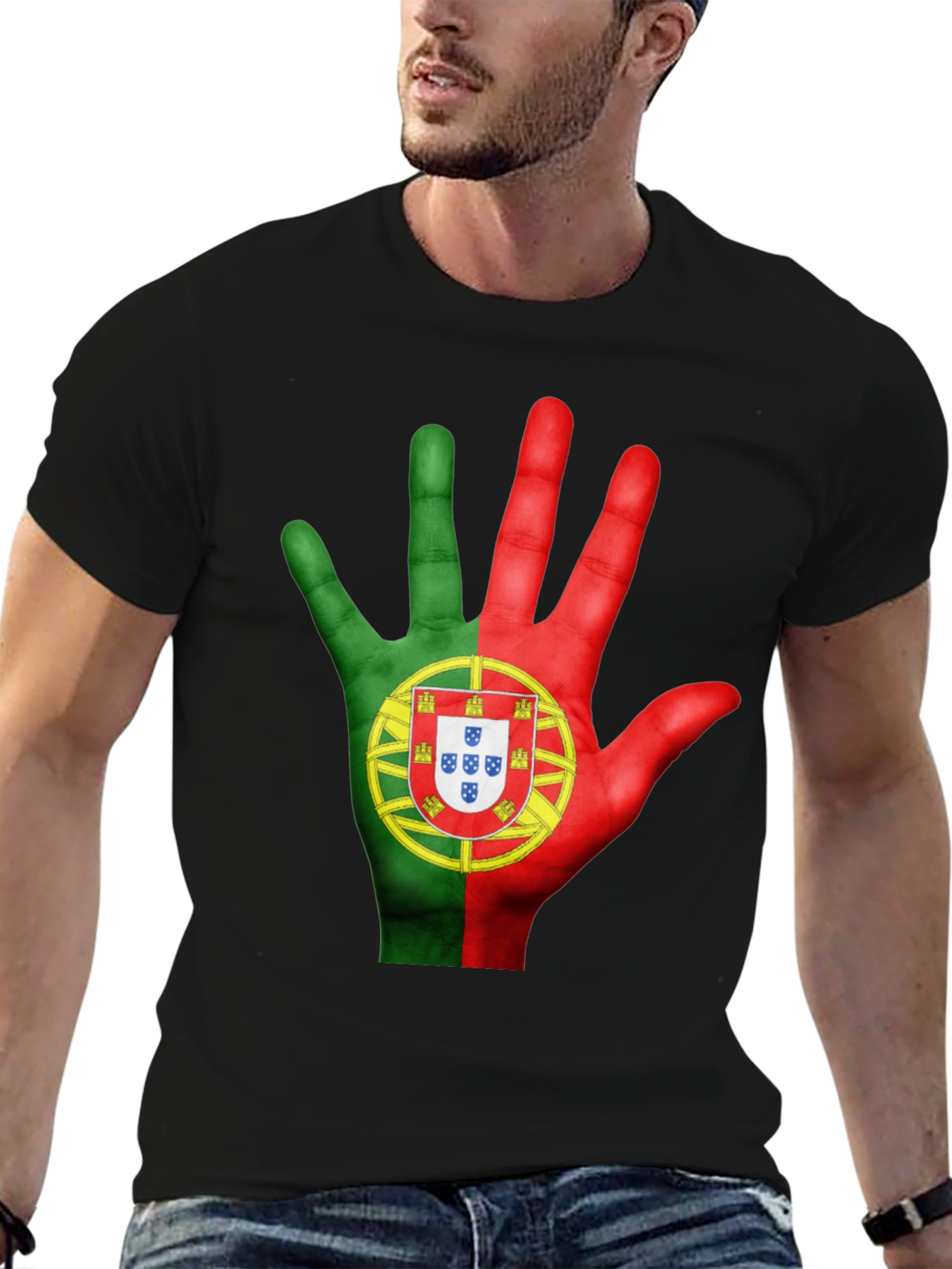 Portugal Flag Hand T-Shirt