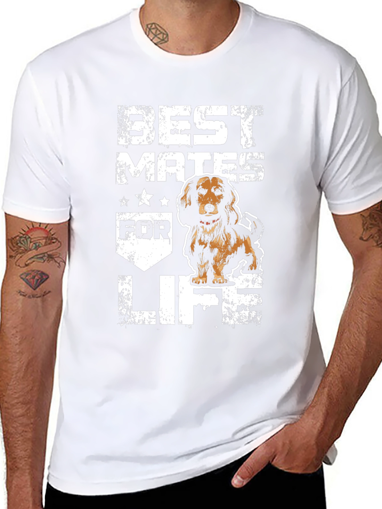 Best Mates For Life Dog T-Shirt