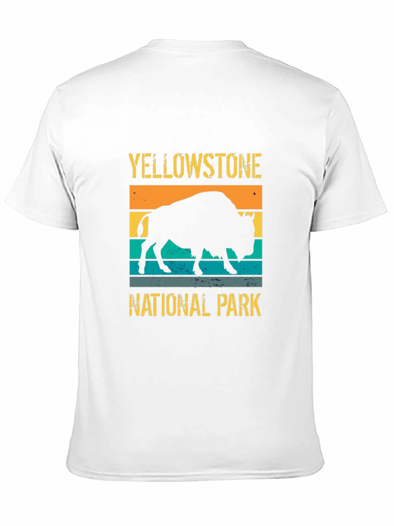 Yellowstone National Park Retro Bison Graphic Tee
