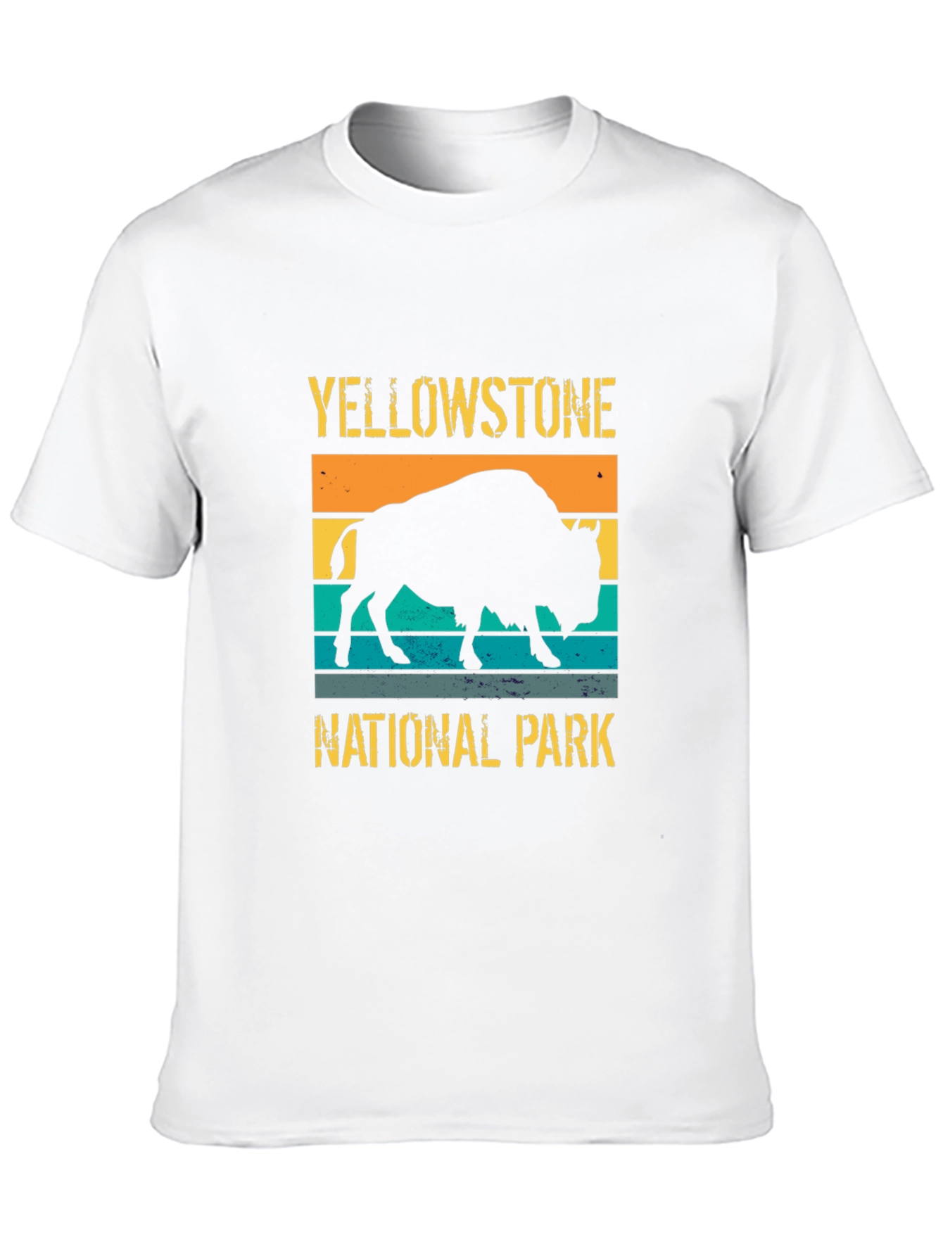 Yellowstone National Park Retro Bison Graphic Tee