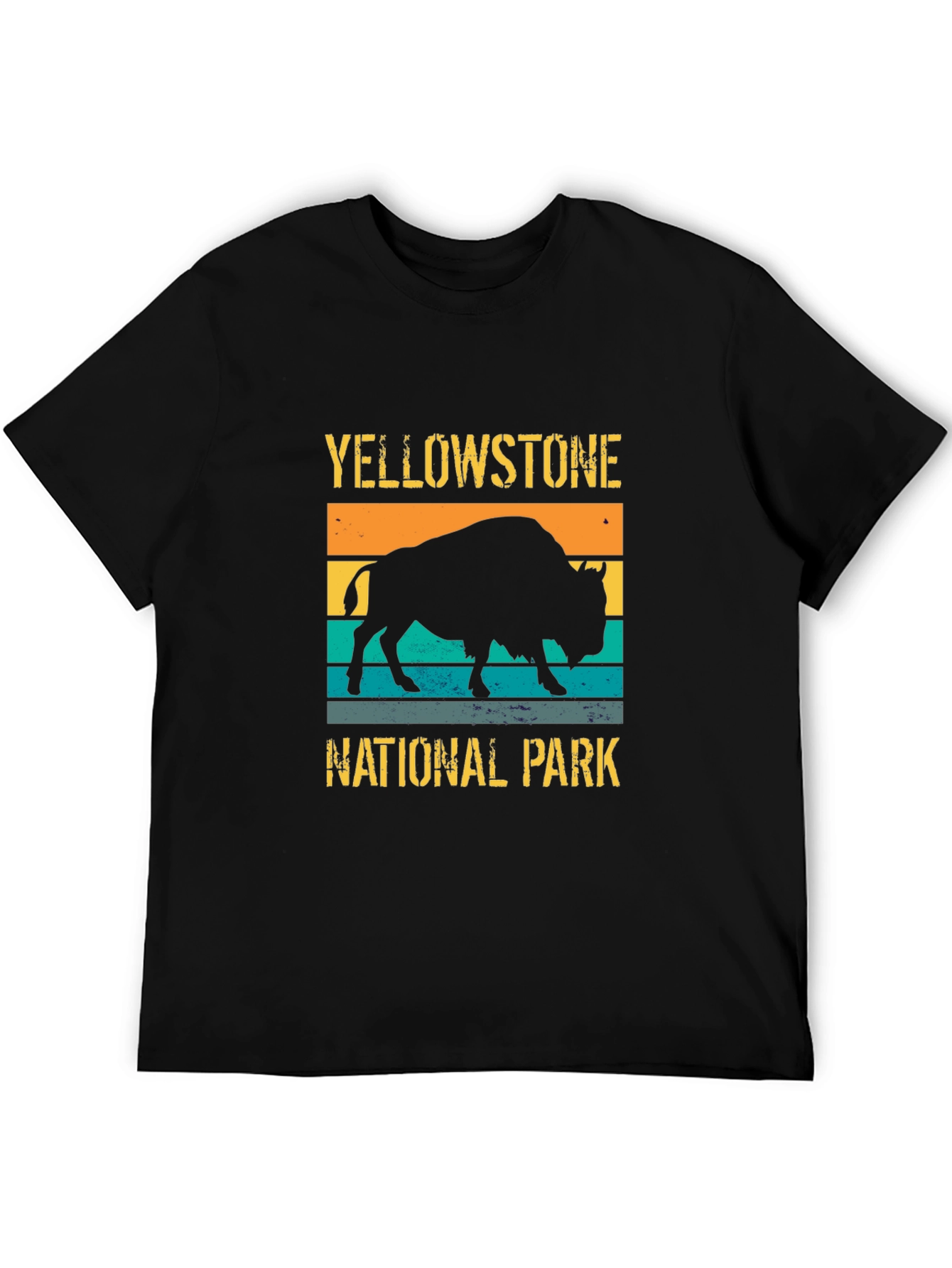 Yellowstone National Park Retro Bison Graphic Tee