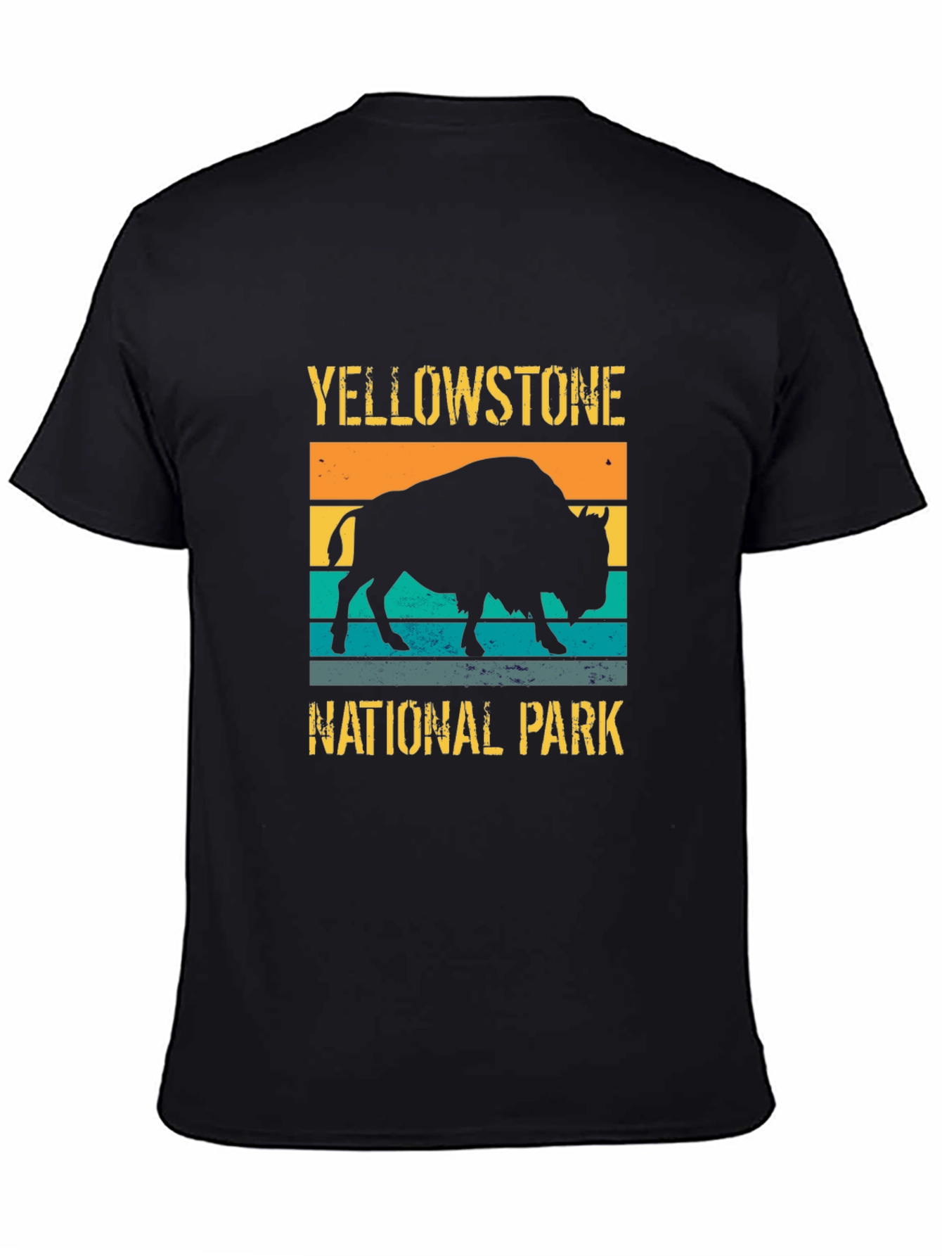 Yellowstone National Park Retro Bison Graphic Tee