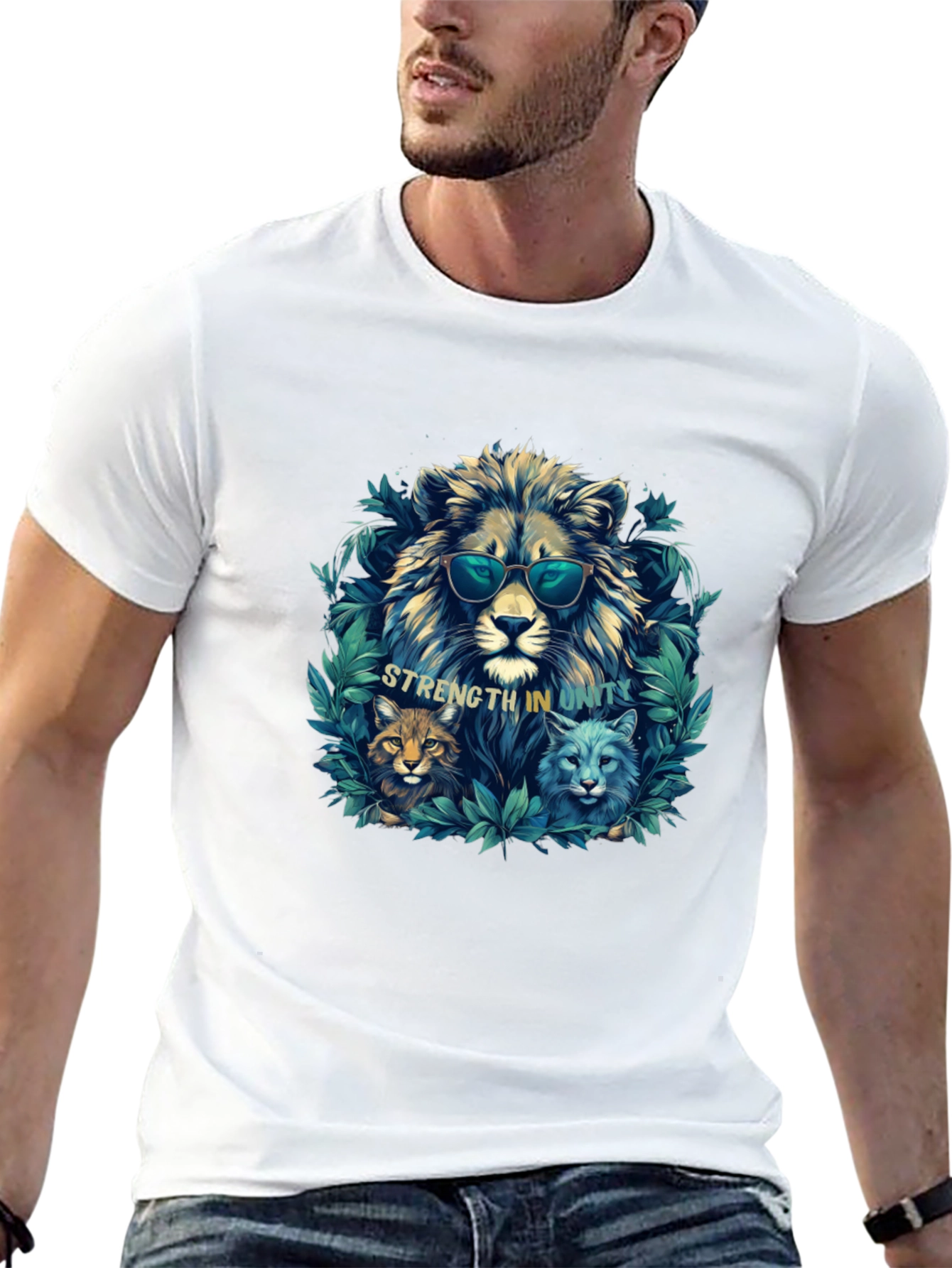 Strength In Unity Lion Graphic Tee