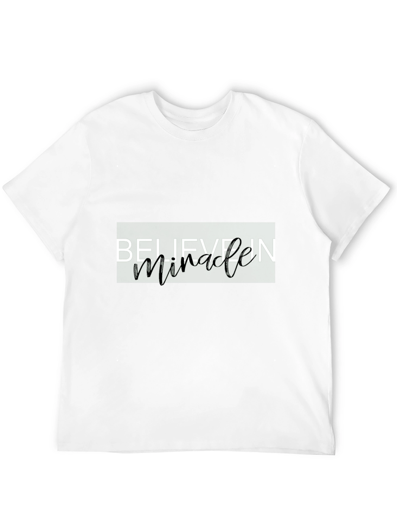Believe In Miracles Graphic Tee - Black T-Shirt