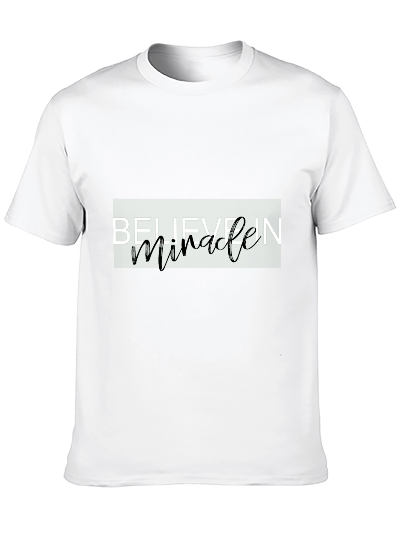 Believe In Miracles Graphic Tee - Black T-Shirt