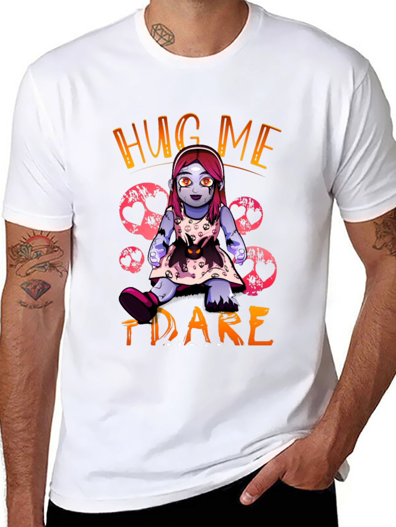 Hug Me I Dare Zombie Doll T-Shirt