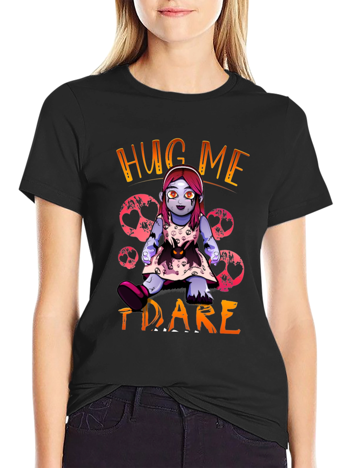 Hug Me I Dare Zombie Doll T-Shirt
