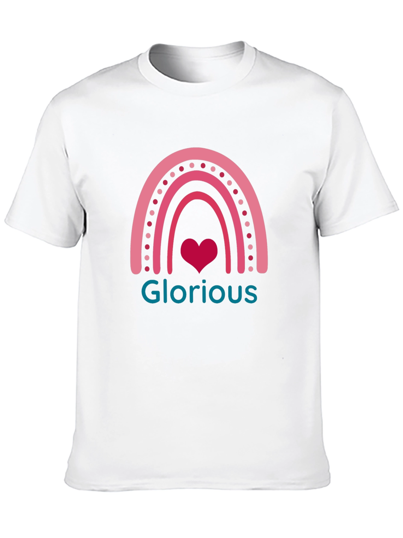 Glorious Rainbow Heart Graphic Tee