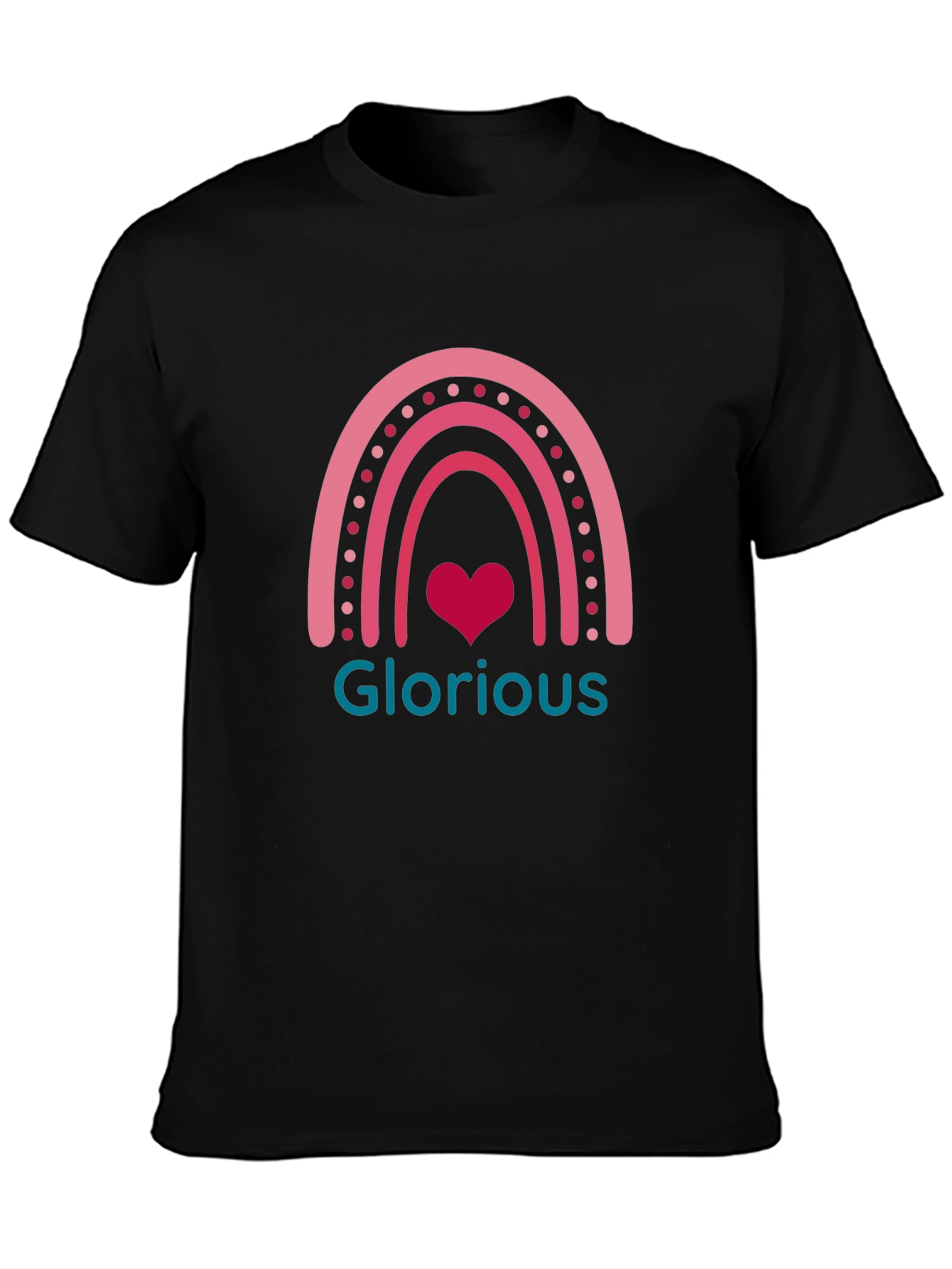 Glorious Rainbow Heart Graphic Tee