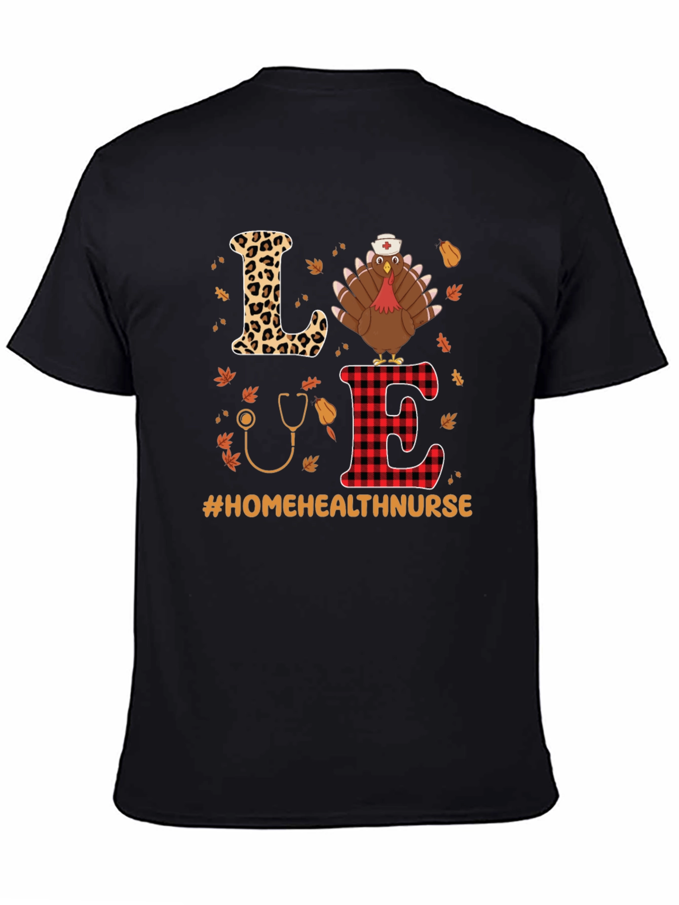 Home Health Nurse Thanksgiving Turkey T-Shirt