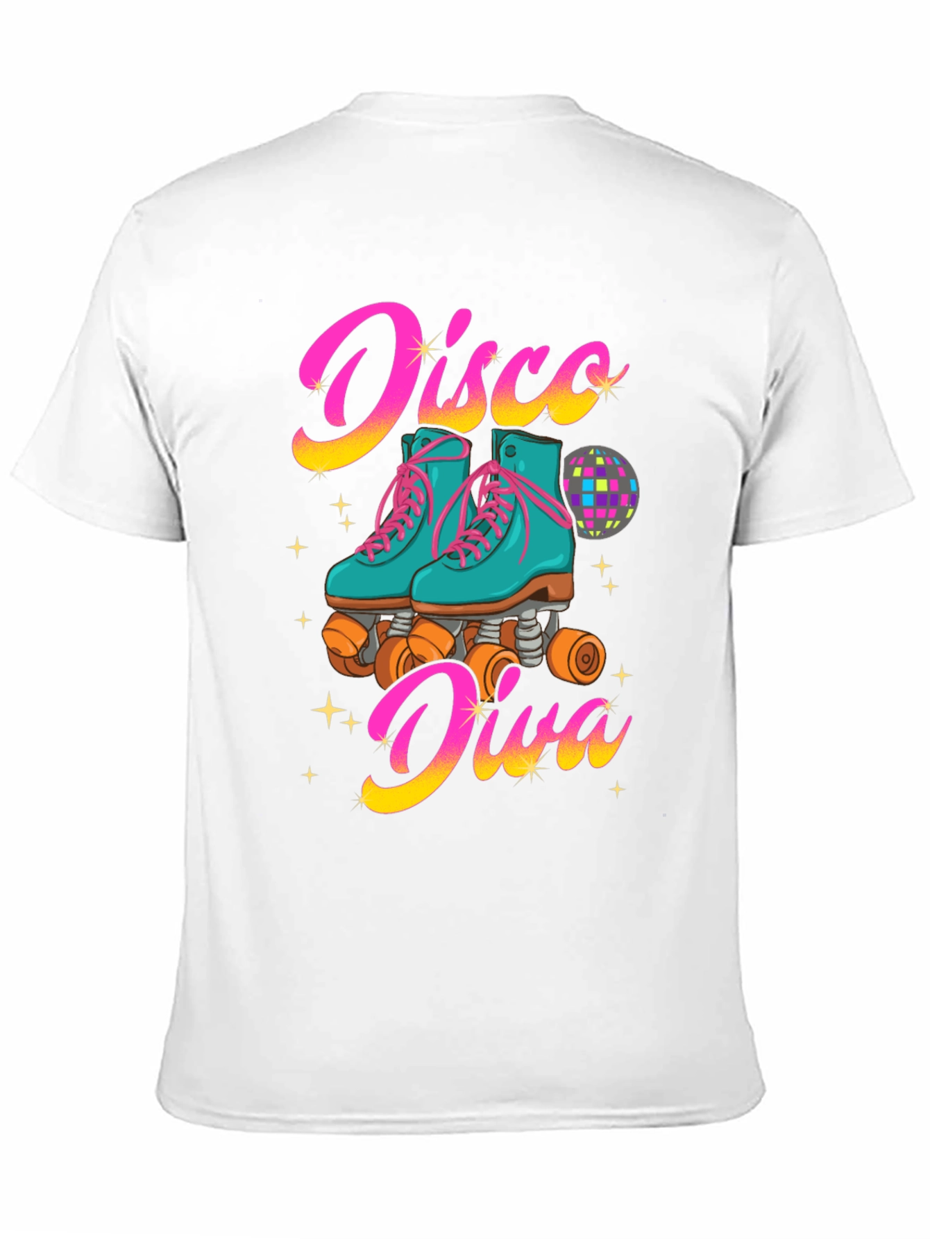 Disco Diva Roller Skate Graphic T-Shirt